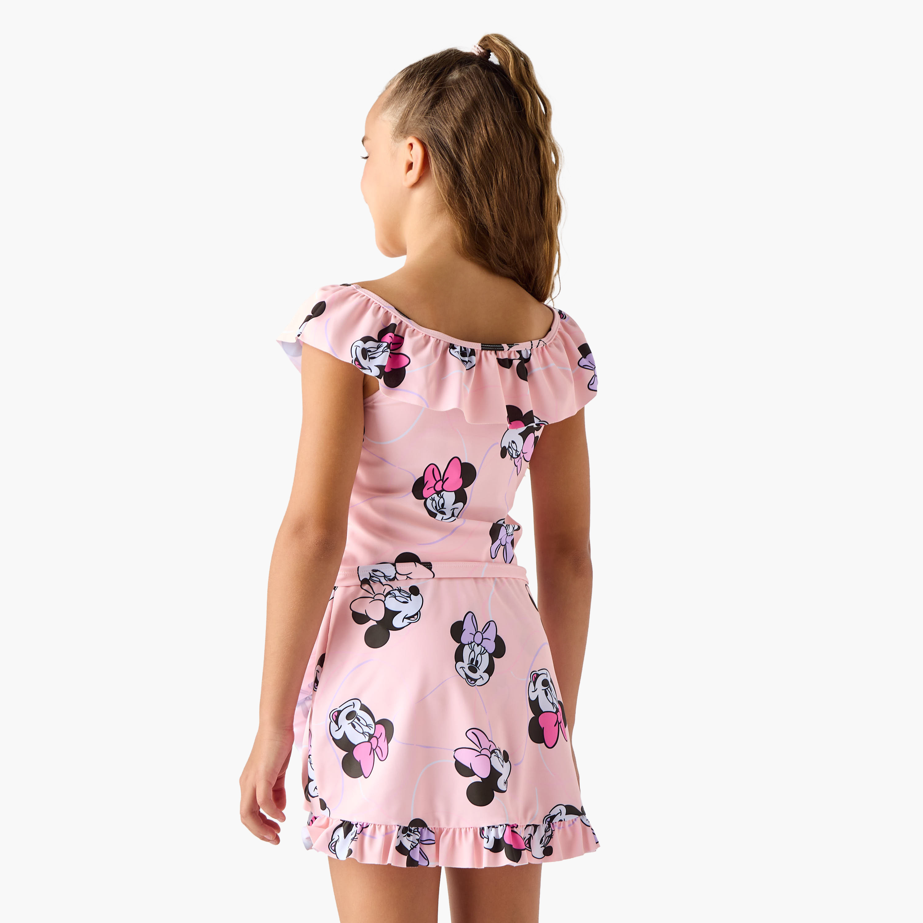 Disney Minnie Mouse Print 2-Piece Swimsuit Set-girls-clothing-sportswear-swimwear-image-3
