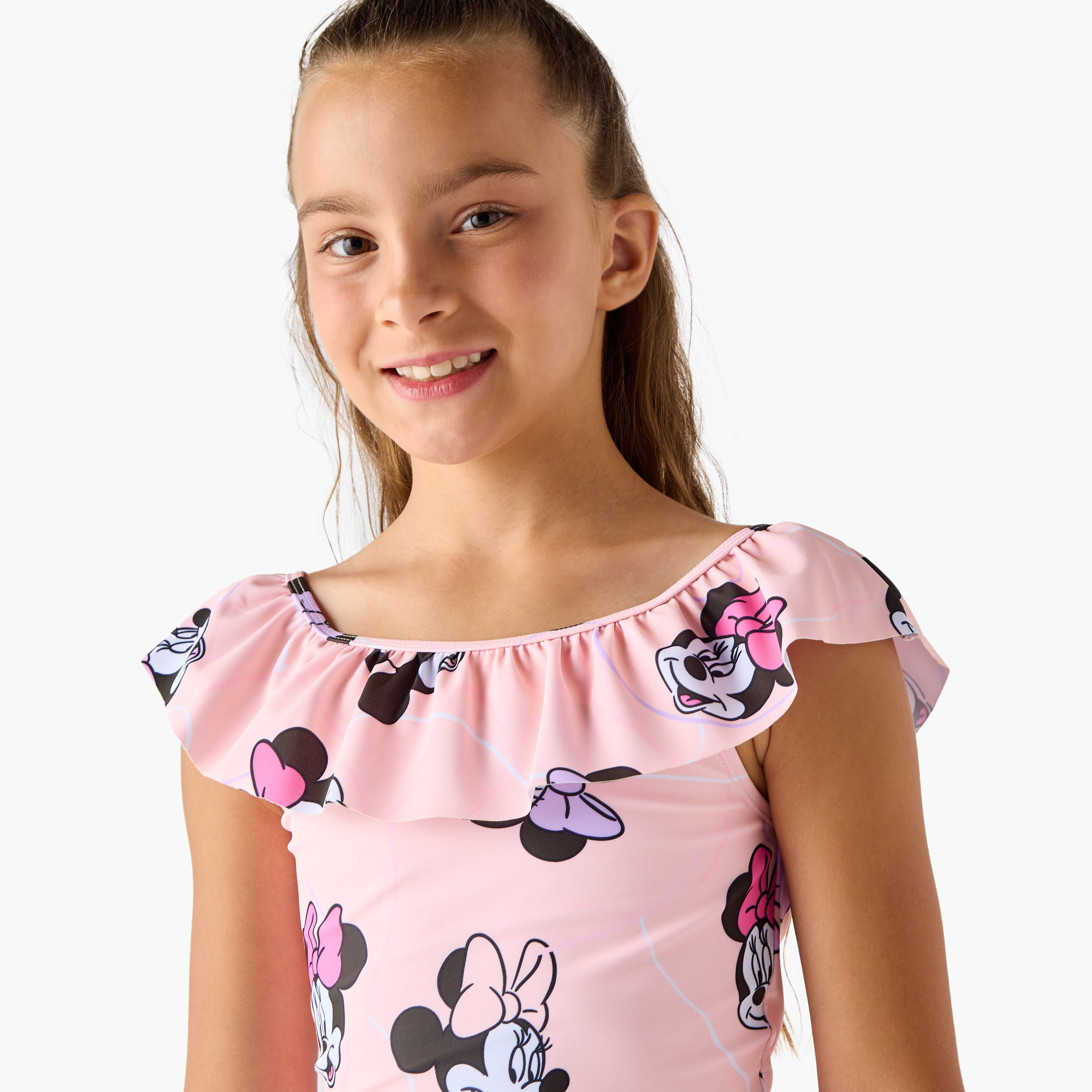 Disney Minnie Mouse Print 2-Piece Swimsuit Set-girls-clothing-sportswear-swimwear-image-4