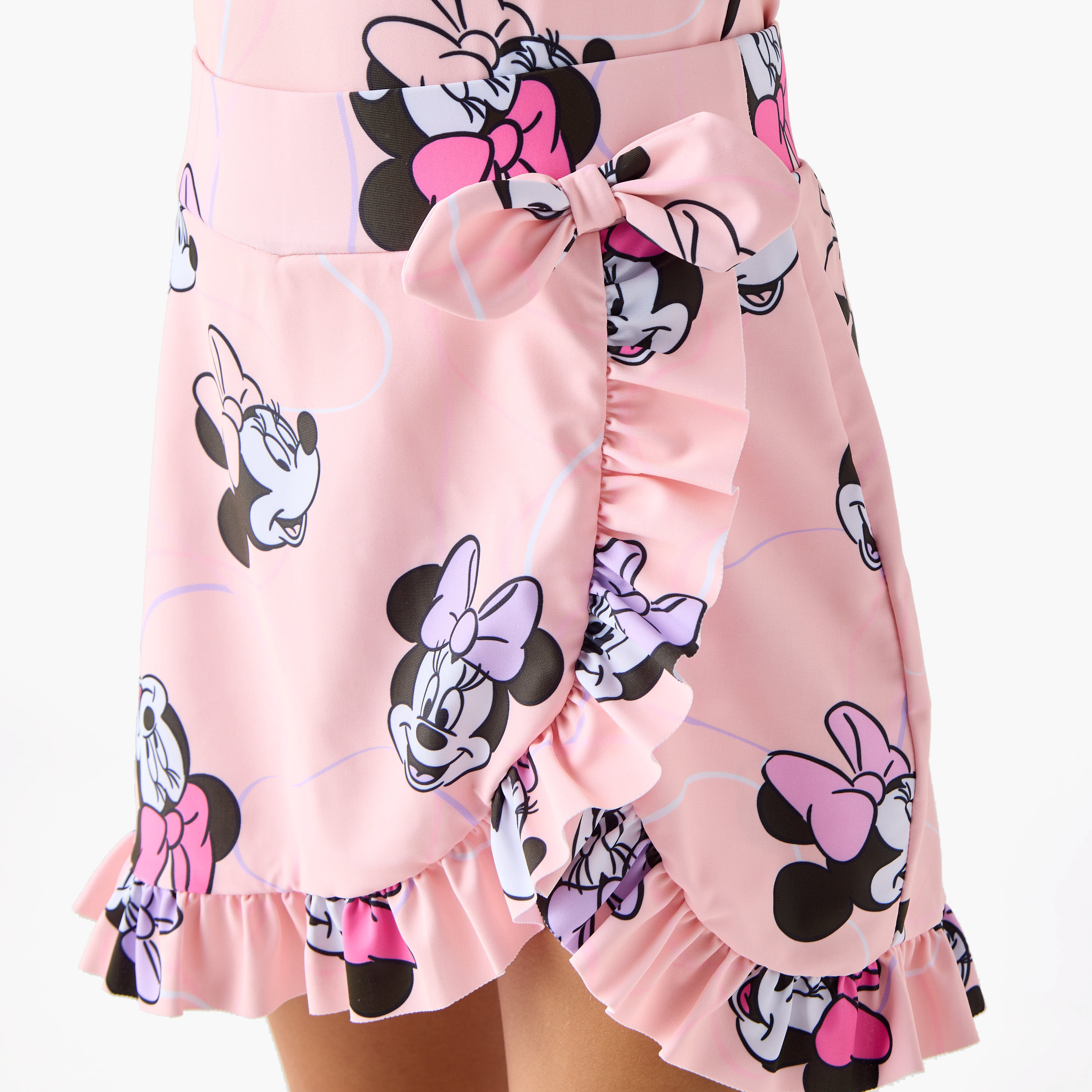 Disney Minnie Mouse Print 2-Piece Swimsuit Set-girls-clothing-sportswear-swimwear-image-5