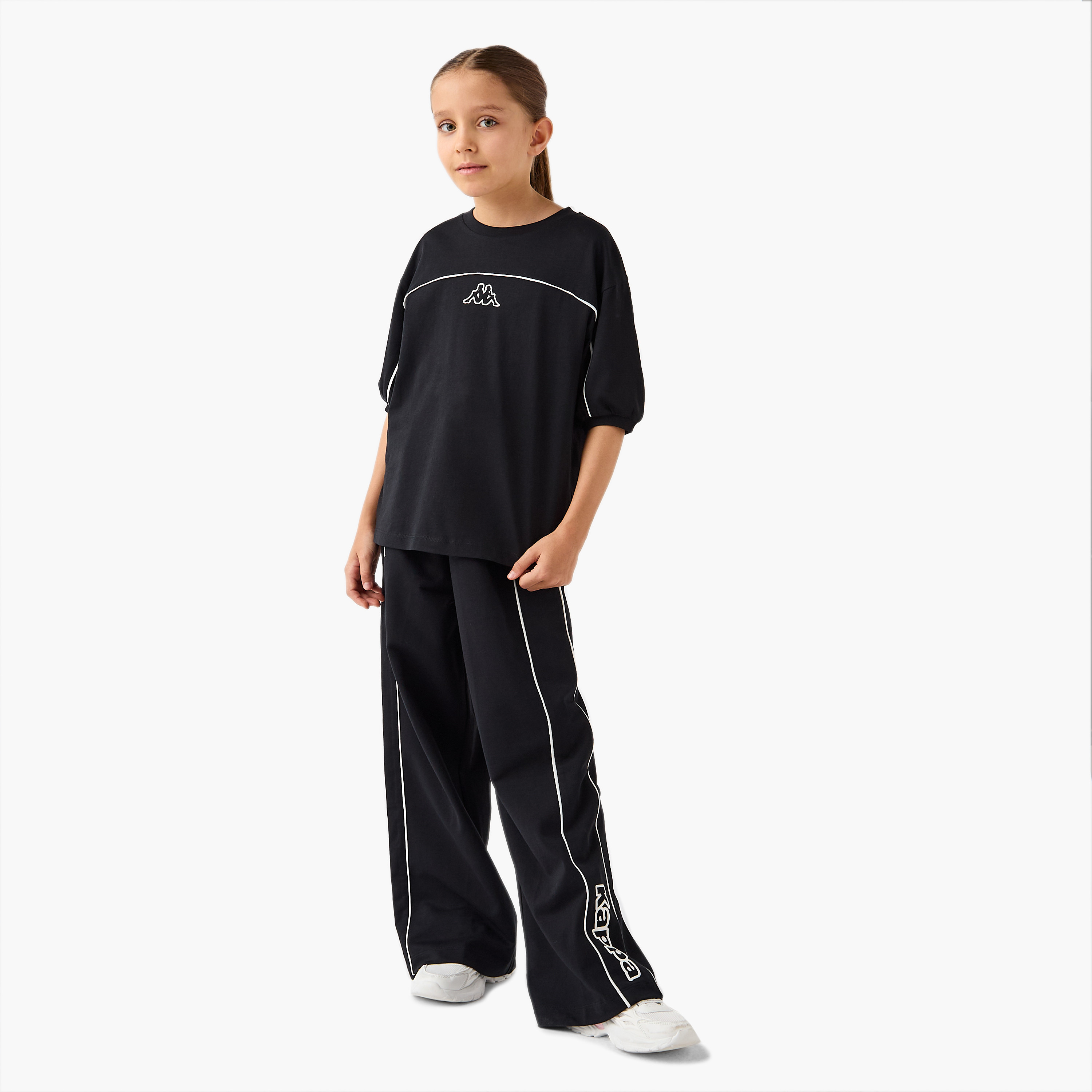 Kappa Logo Print T-shirt-sports-girls-clothing-tops-image-2