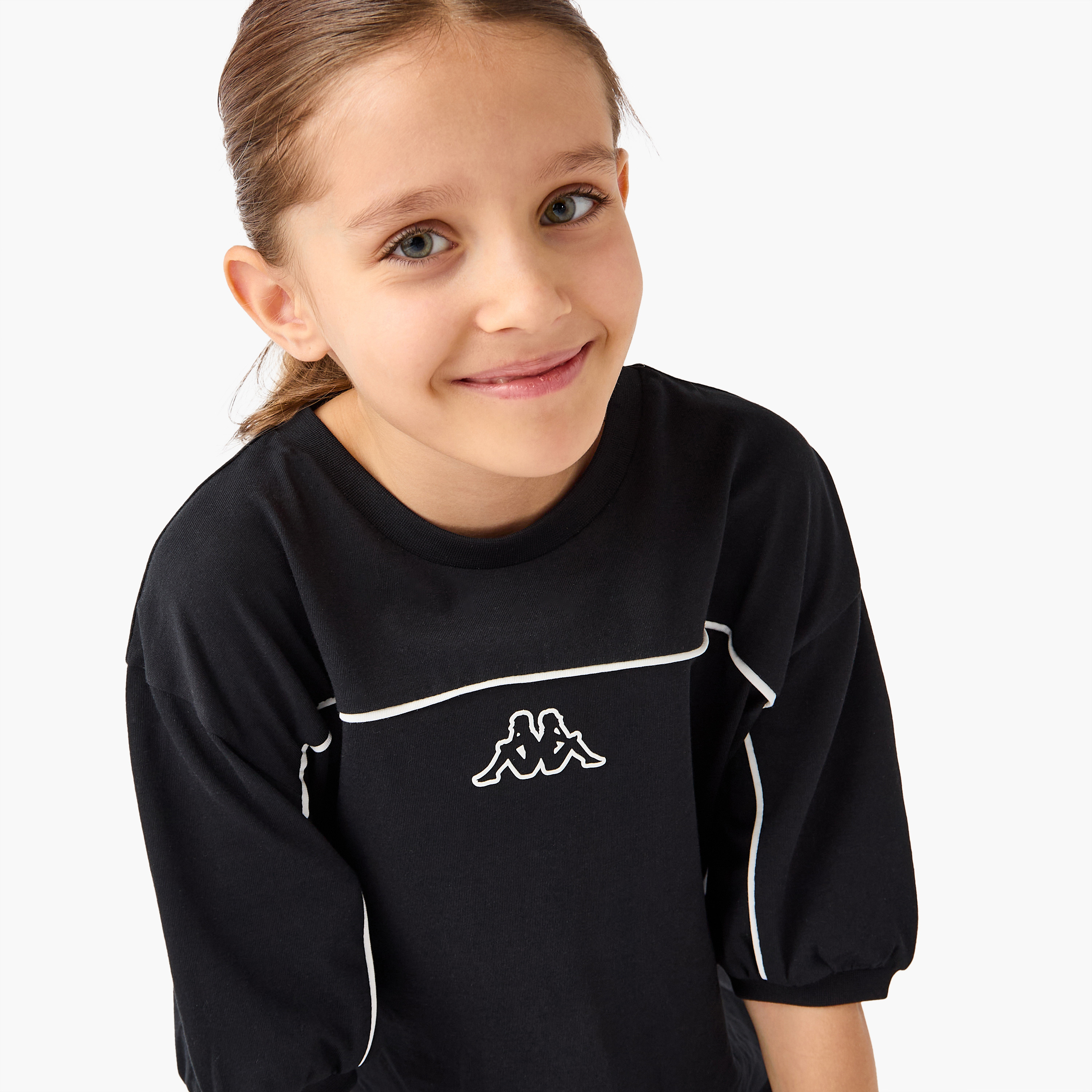 Kappa Logo Print T-shirt-sports-girls-clothing-tops-image-4