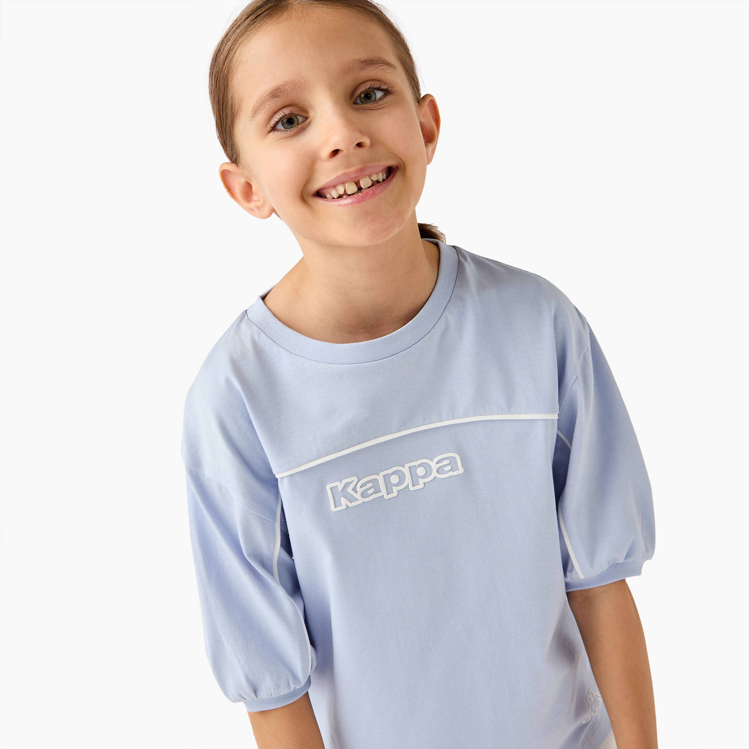 Kappa Logo Print T-shirt-sports-girls-clothing-tops-image-4