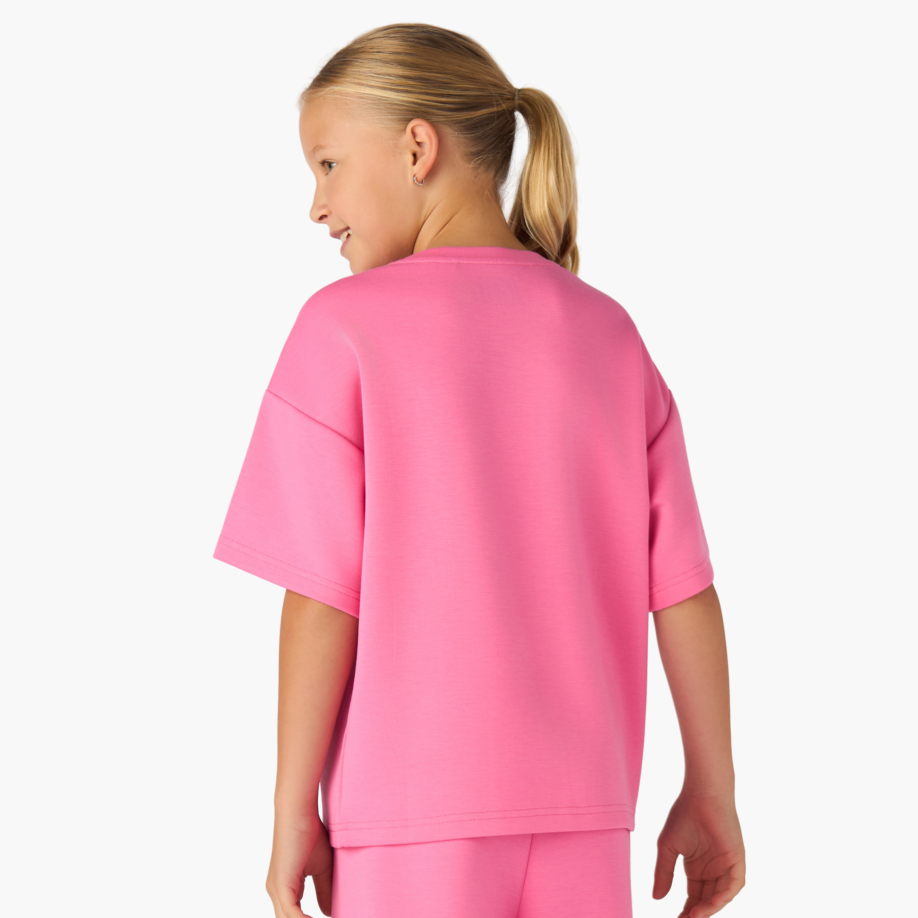 Kappa Girls Crew Neck T-shirt with Logo Print - Short Sleeves-sports-girls-clothing-tops-image-3