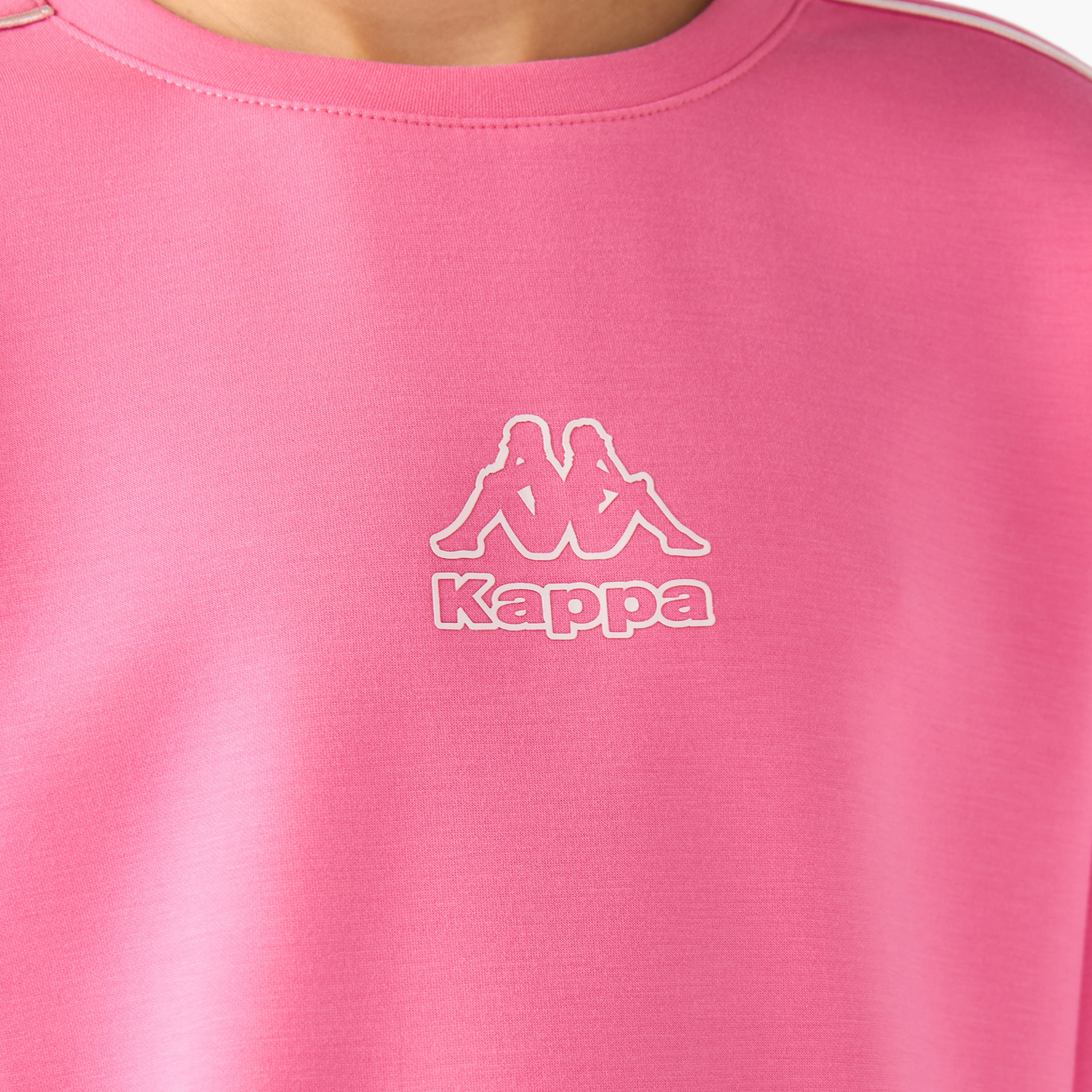 Kappa Girls Crew Neck T-shirt with Logo Print - Short Sleeves-sports-girls-clothing-tops-image-5