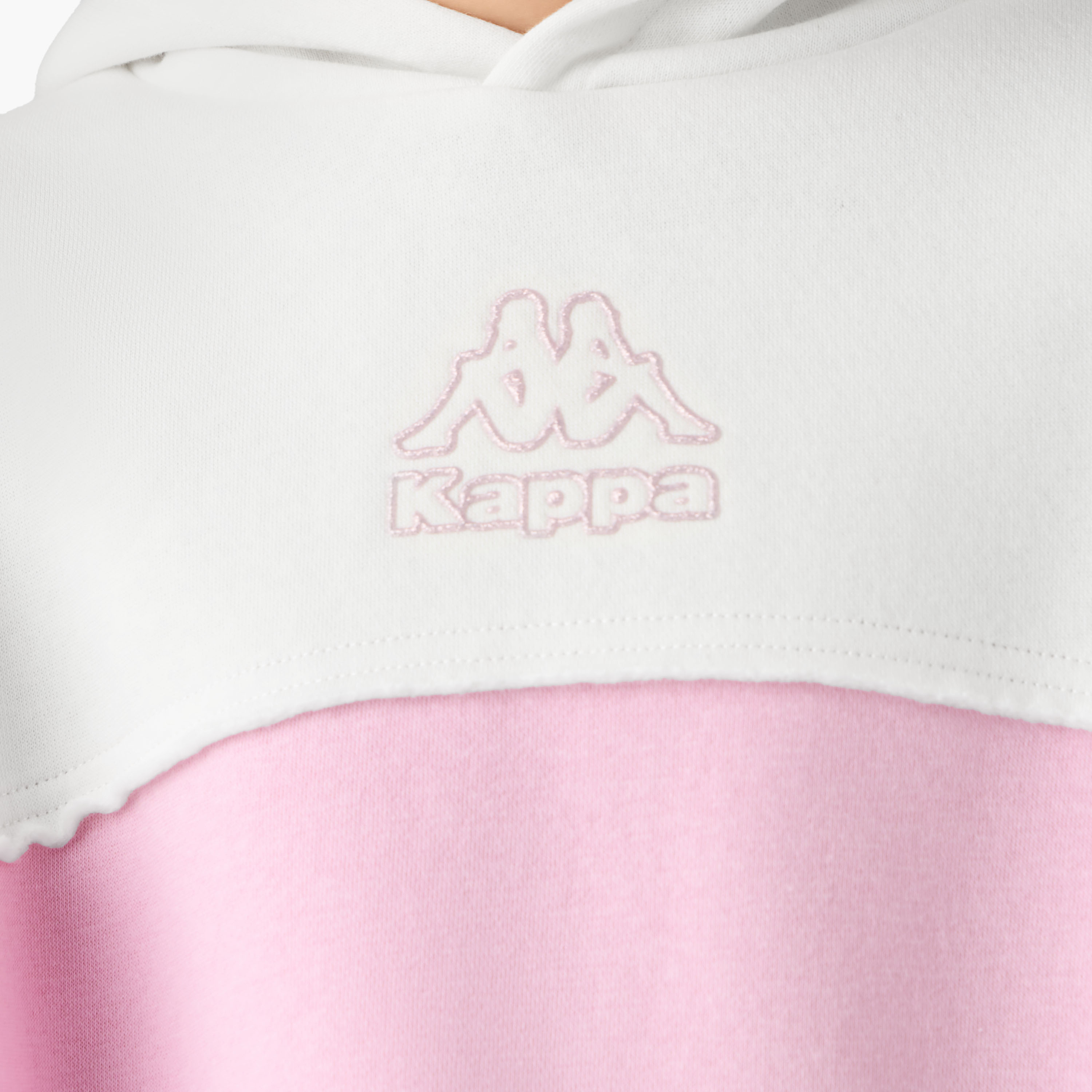 Kappa Colourblock Hoodie with Long Sleeves-girls-clothing-winterwear-sweatshirts-image-5