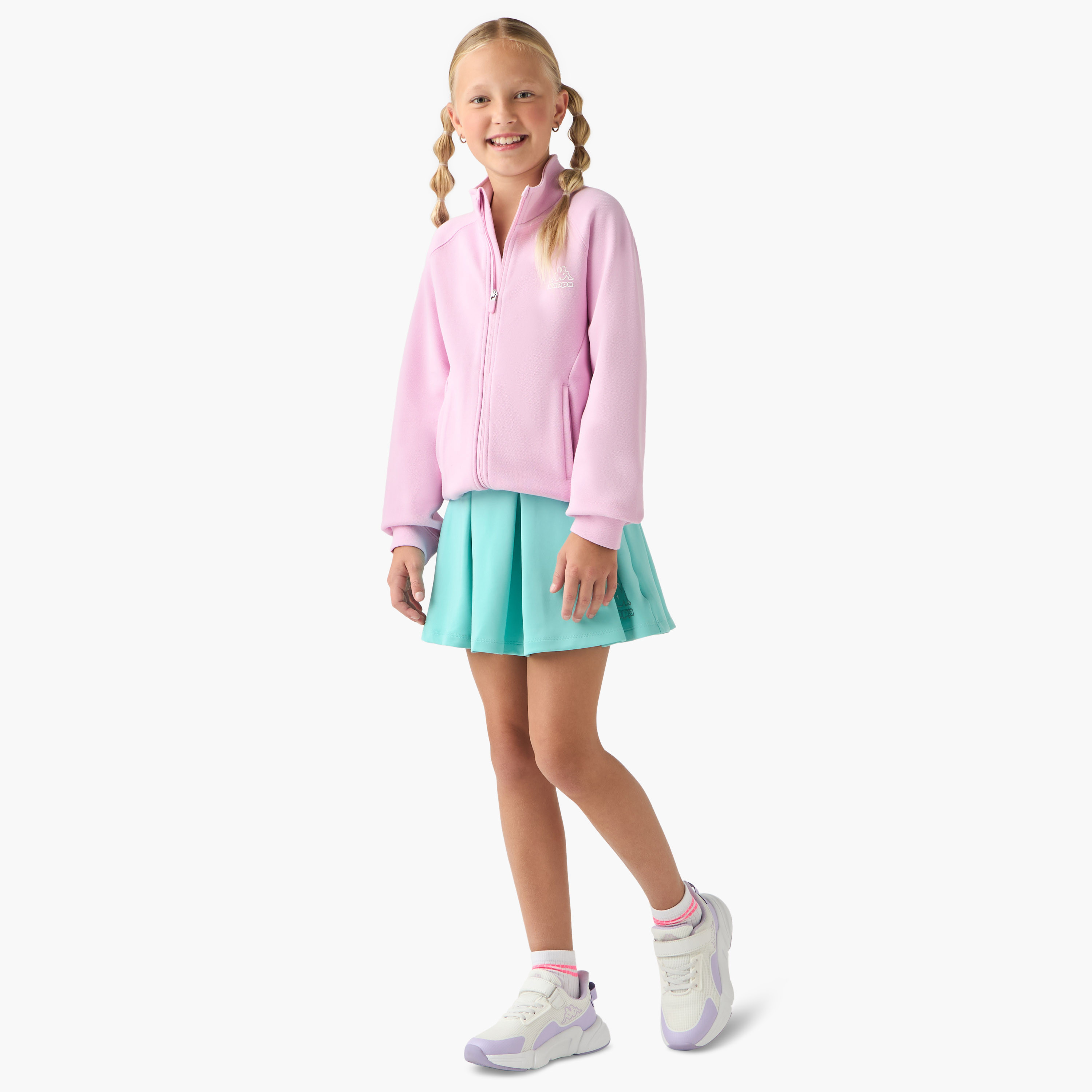 سويت شيرت بأكمام طويلة وسحاب إغلاق وطبعات شعار من كابا-girls-clothing-winterwear-jacketsandcoats-image-4