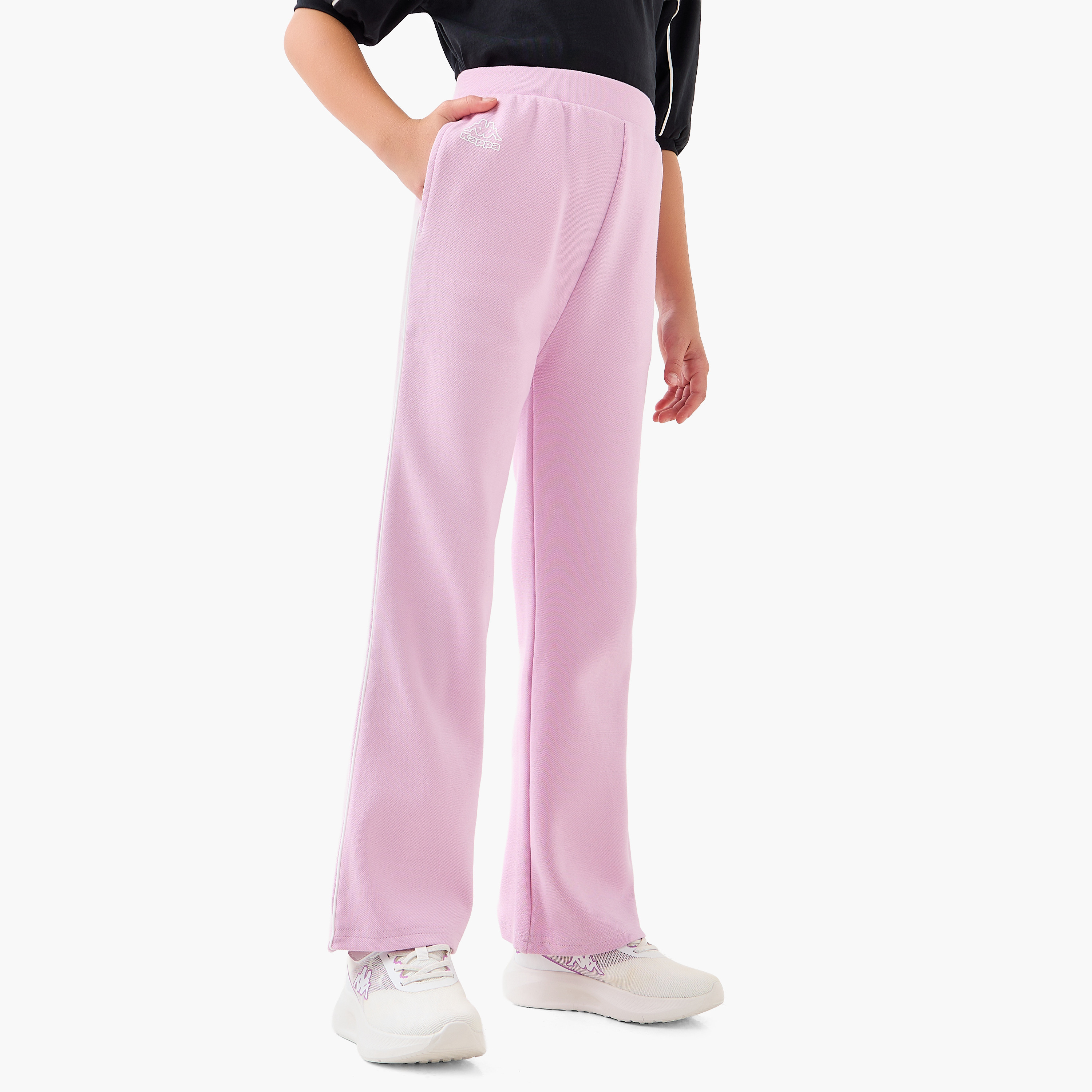Kappa Girls Track Pants with Pockets - Cotton - Elastic-sports-girls-clothing-bottoms-joggersandtrackpants-image-1