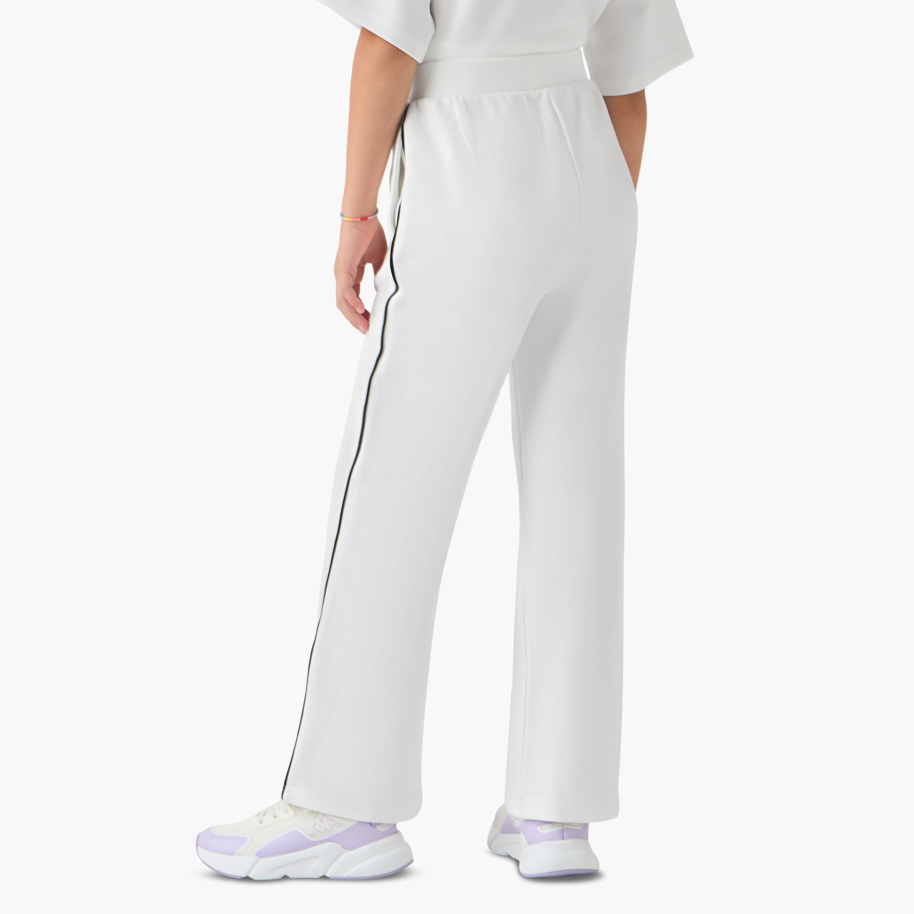 Kappa Girls Track Pants with Pockets - Cotton - Elastic Waist-sports-girls-clothing-bottoms-joggersandtrackpants-image-3