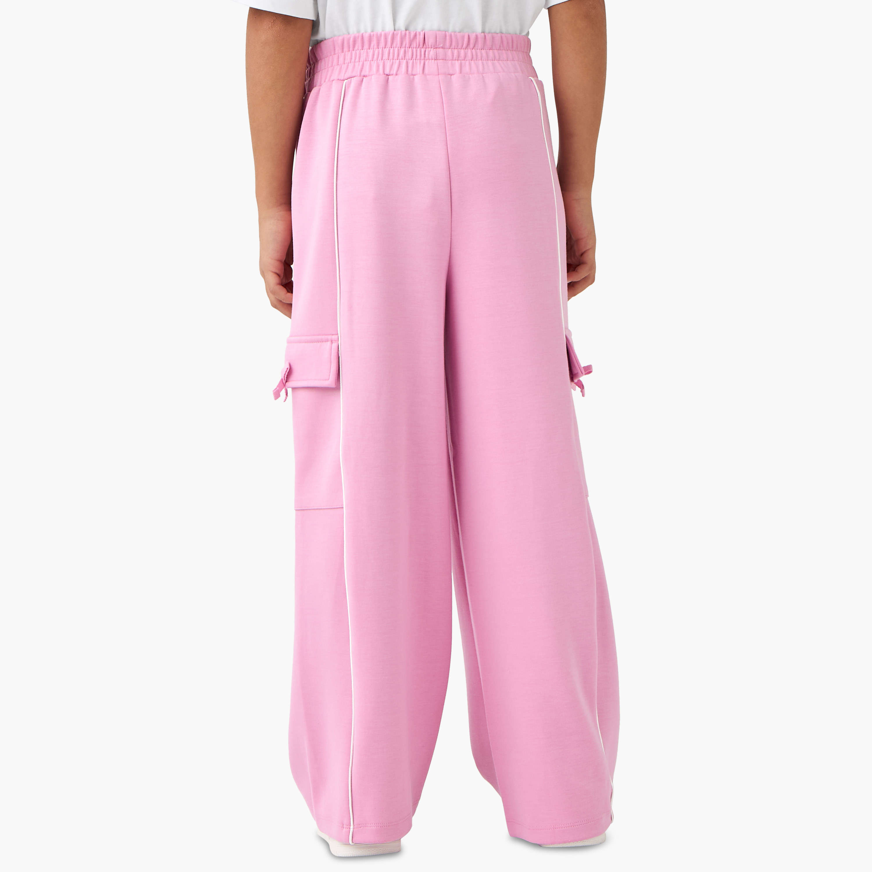 بنطال رياضي بجيوب وطبعة شعار كابا-girls-clothing-bottoms-joggersandtrackpants-image-3