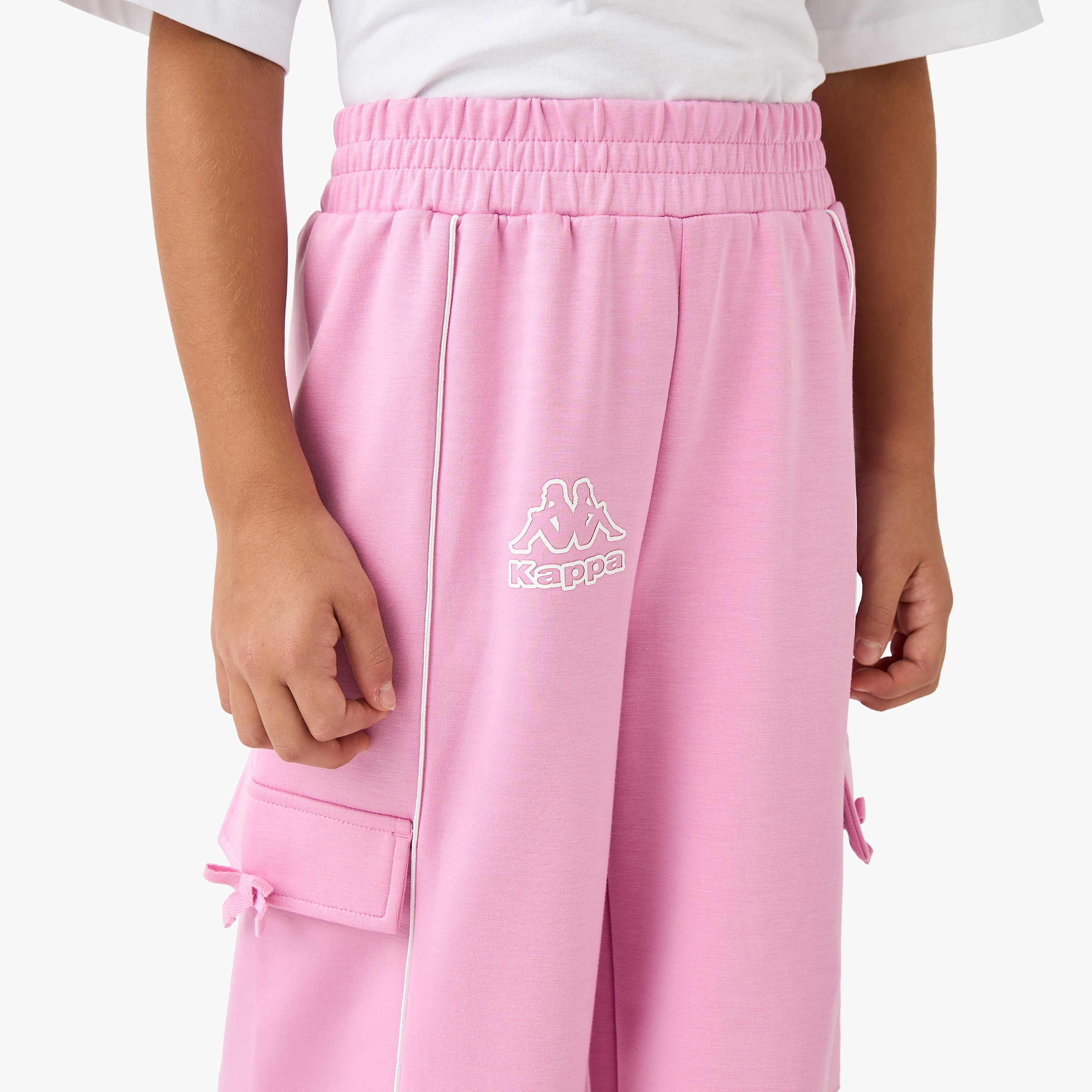 بنطال رياضي بجيوب وطبعة شعار كابا-girls-clothing-bottoms-joggersandtrackpants-image-4