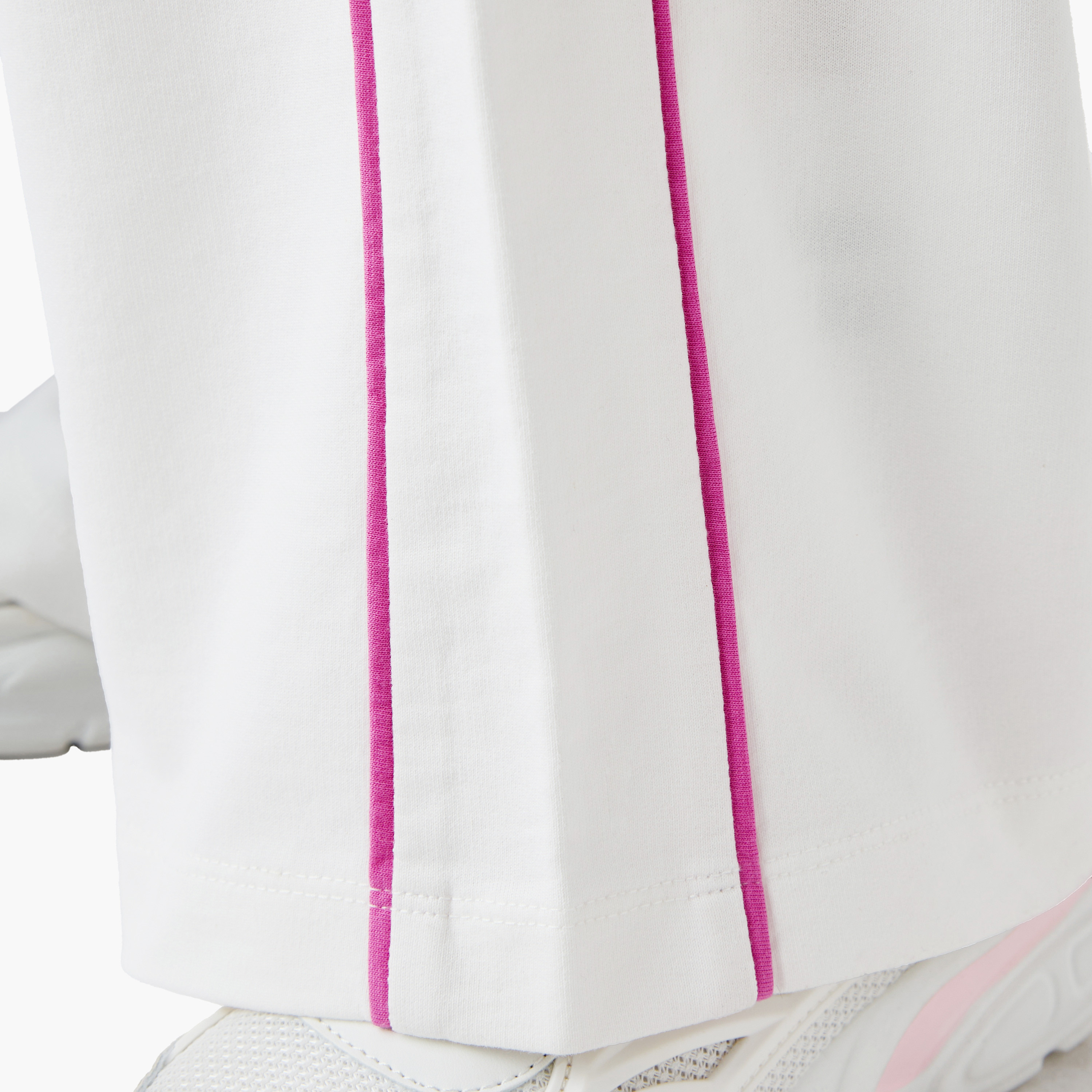 Kappa Logo Print Track Pants with Elasticated Waistband and Pockets-girls-clothing-sportswear-bottoms-image-5