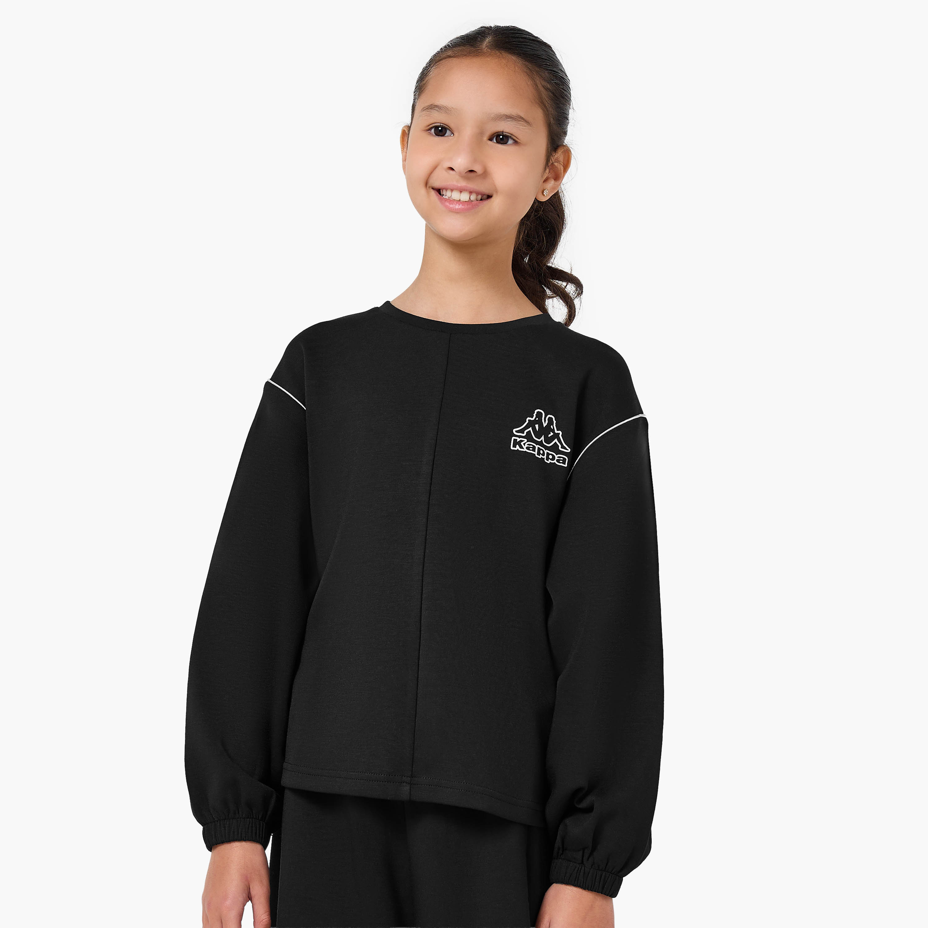 Kappa Girls Track Pants with Pockets - Drawstring Waist-sports-girls-clothing-bottoms-joggersandtrackpants-image-2
