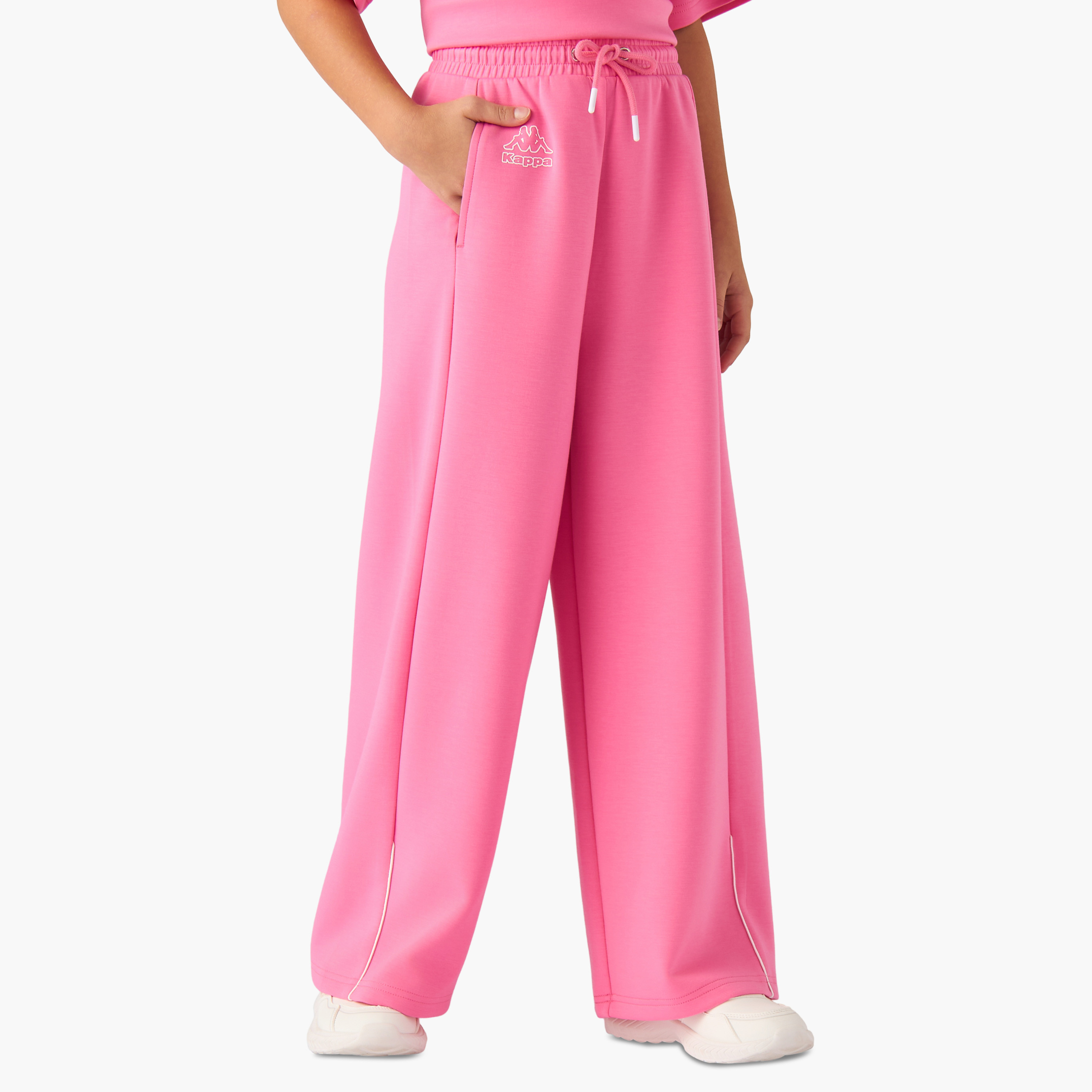 Kappa Girls Track Pants with Logo Print-girls-clothing-bottoms-joggersandtrackpants-image-1