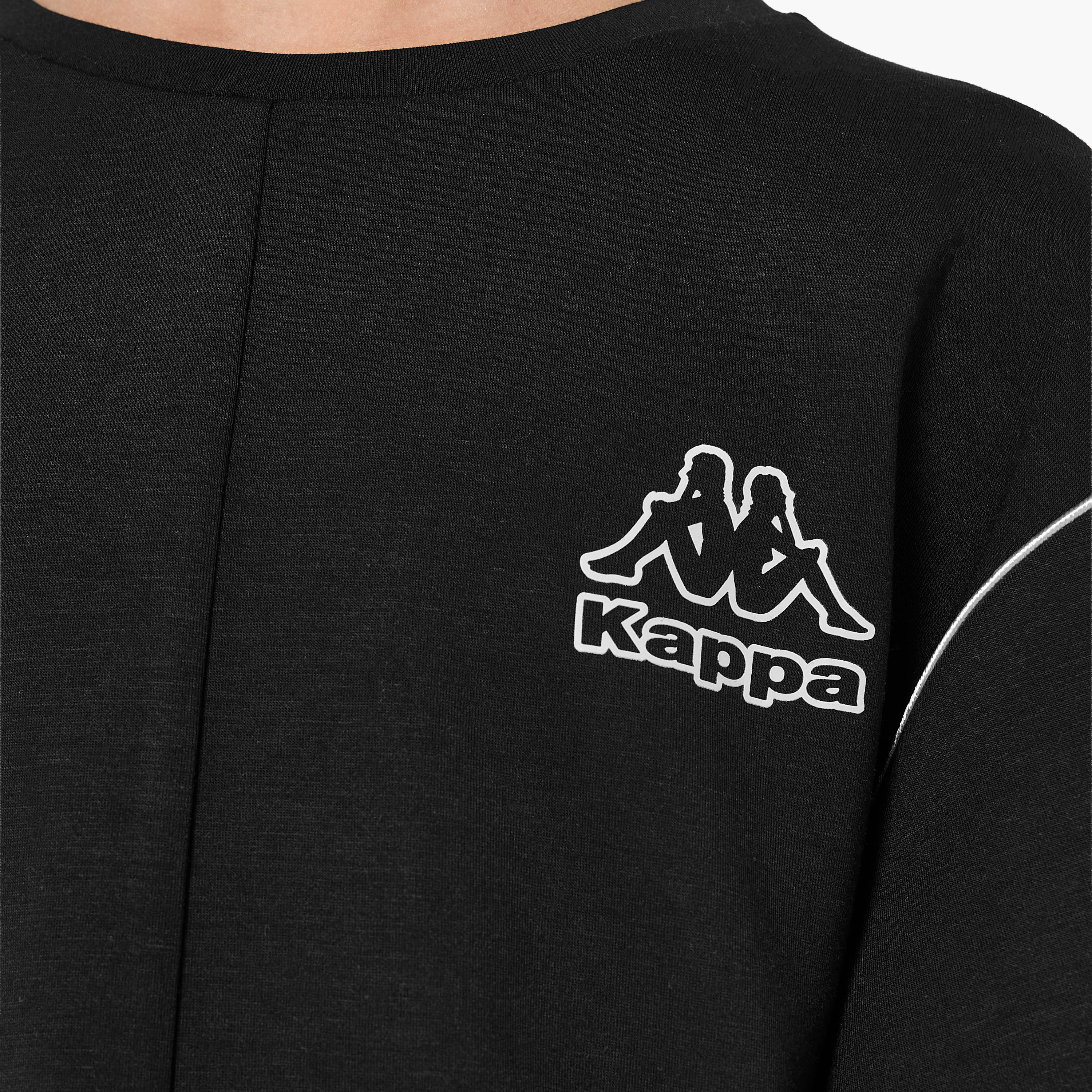 Kappa Crew Neck Sweatshirt with Long Sleeves-girls-clothing-winterwear-sweatshirts-image-5