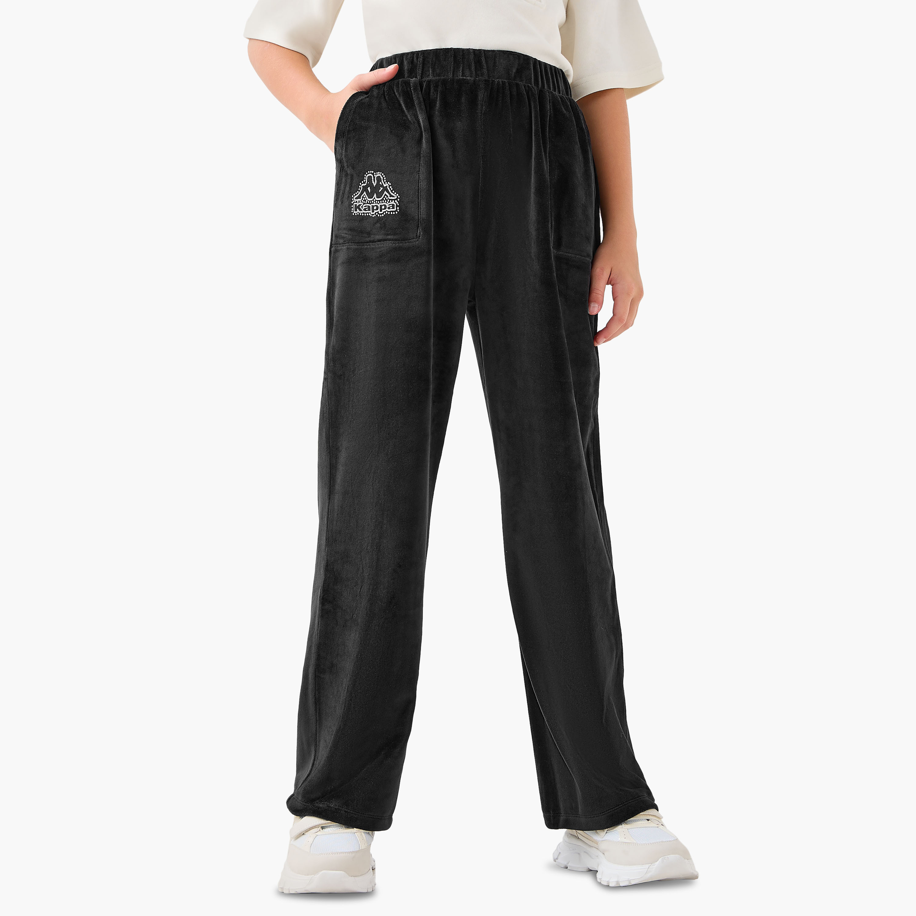 Kappa Girls Sweatshirt and Pants Set with Logo Detail - Long Sleeves - Hooded Neck-girls-clothing-setsandcoords-image-3