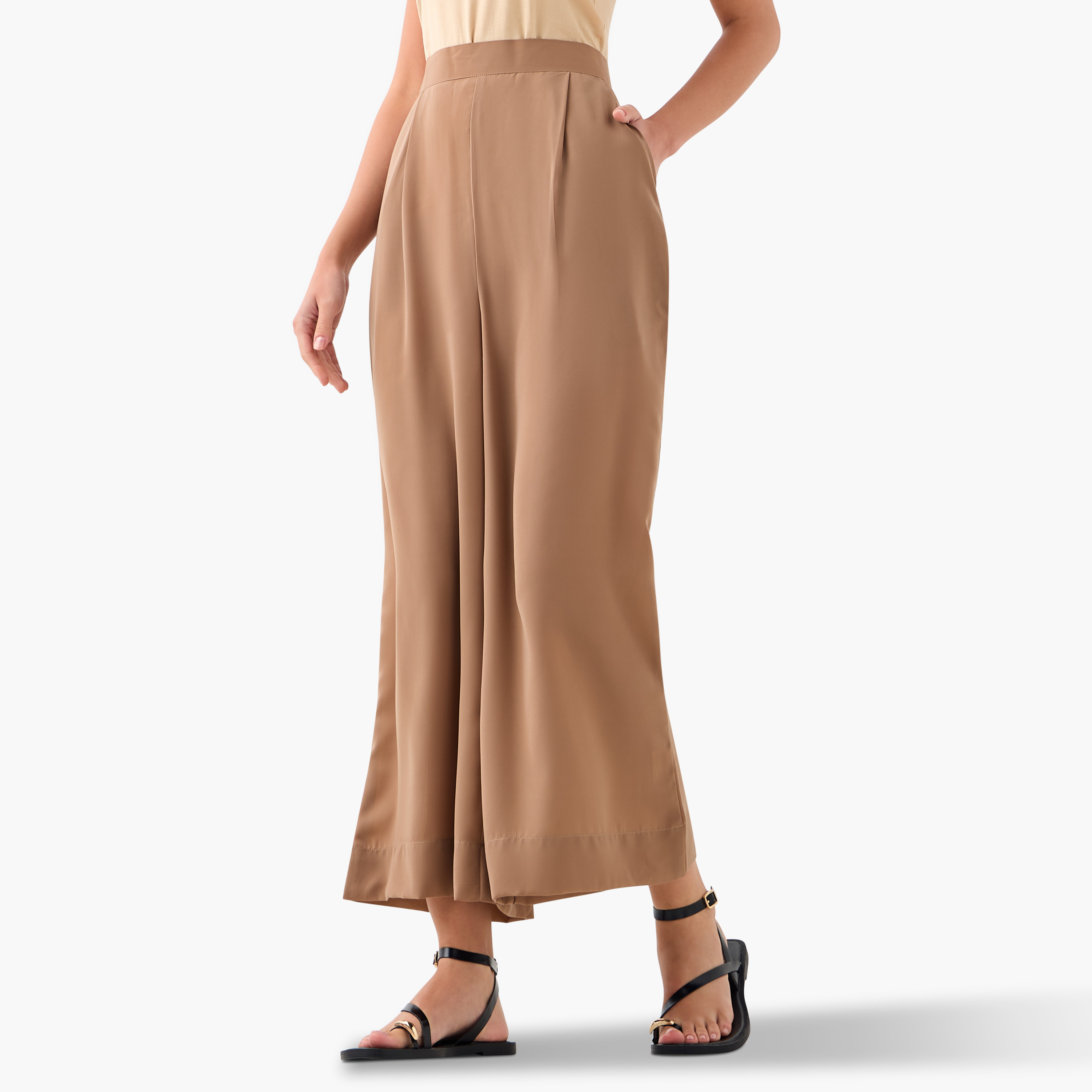 FYOR Plain Collared Top and Pants Set-women-clothing-coordsets-image-4