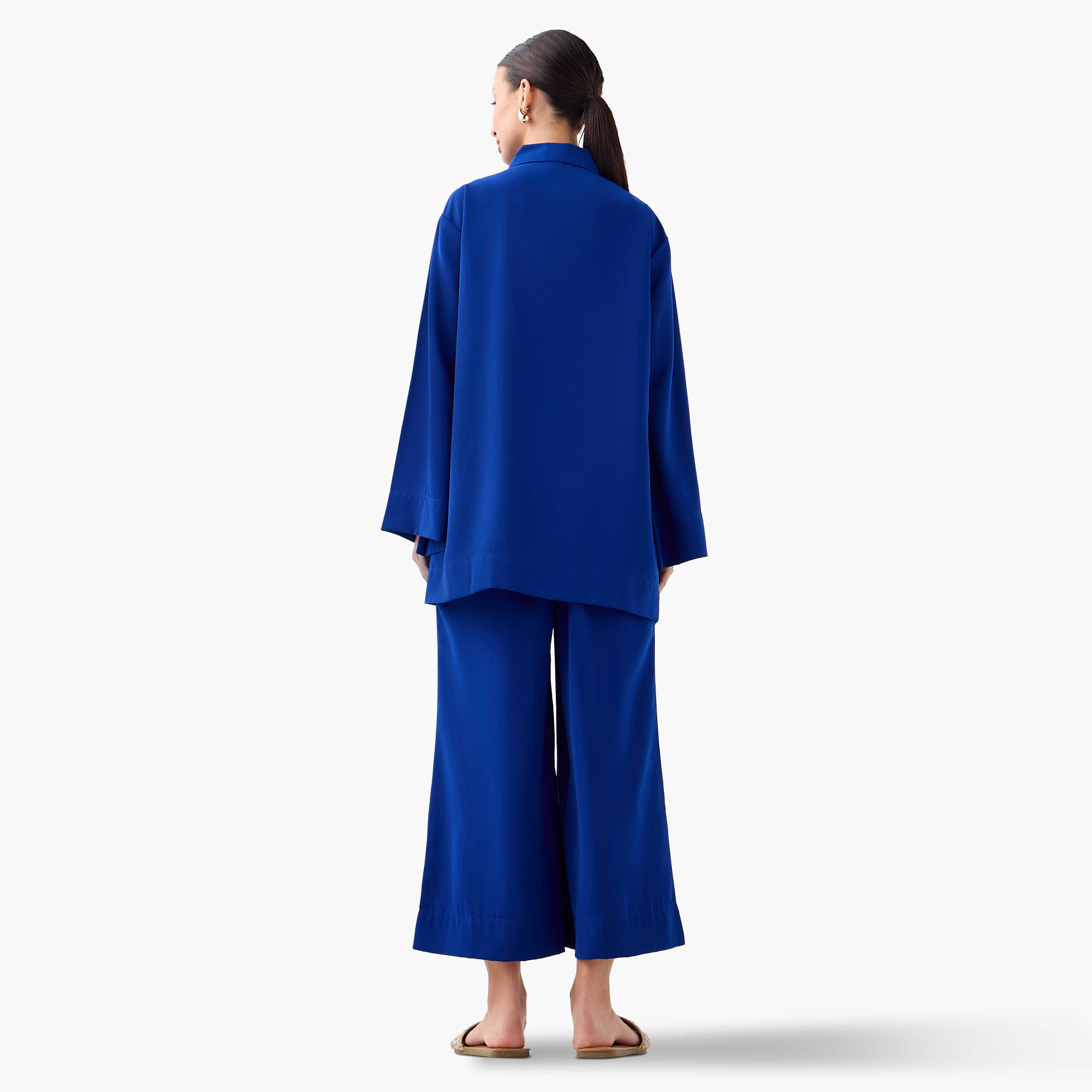 FYOR Plain Collared Top and Pants Set-women-clothing-coordsets-image-8