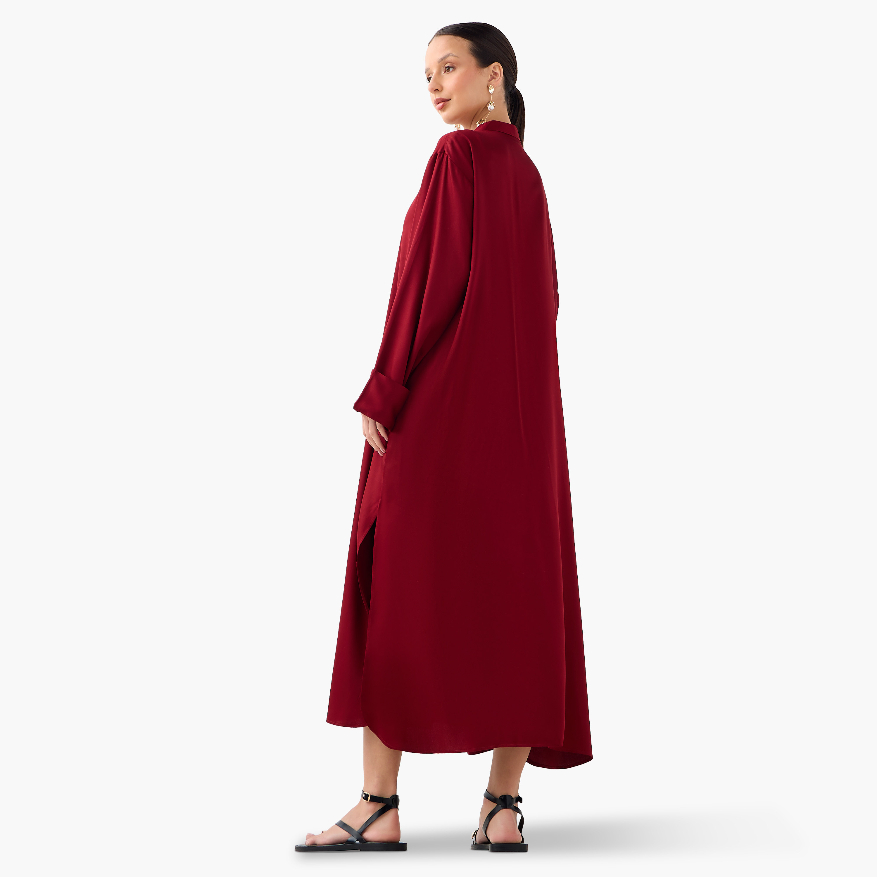 FYOR Solid Longline Tunic and Pants Set-women-clothing-coordsets-image-2