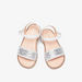 Juniors Embellished Open-Toe Sandals with Hook and Loop Closure-Girl%27s Sandals-thumbnail-1