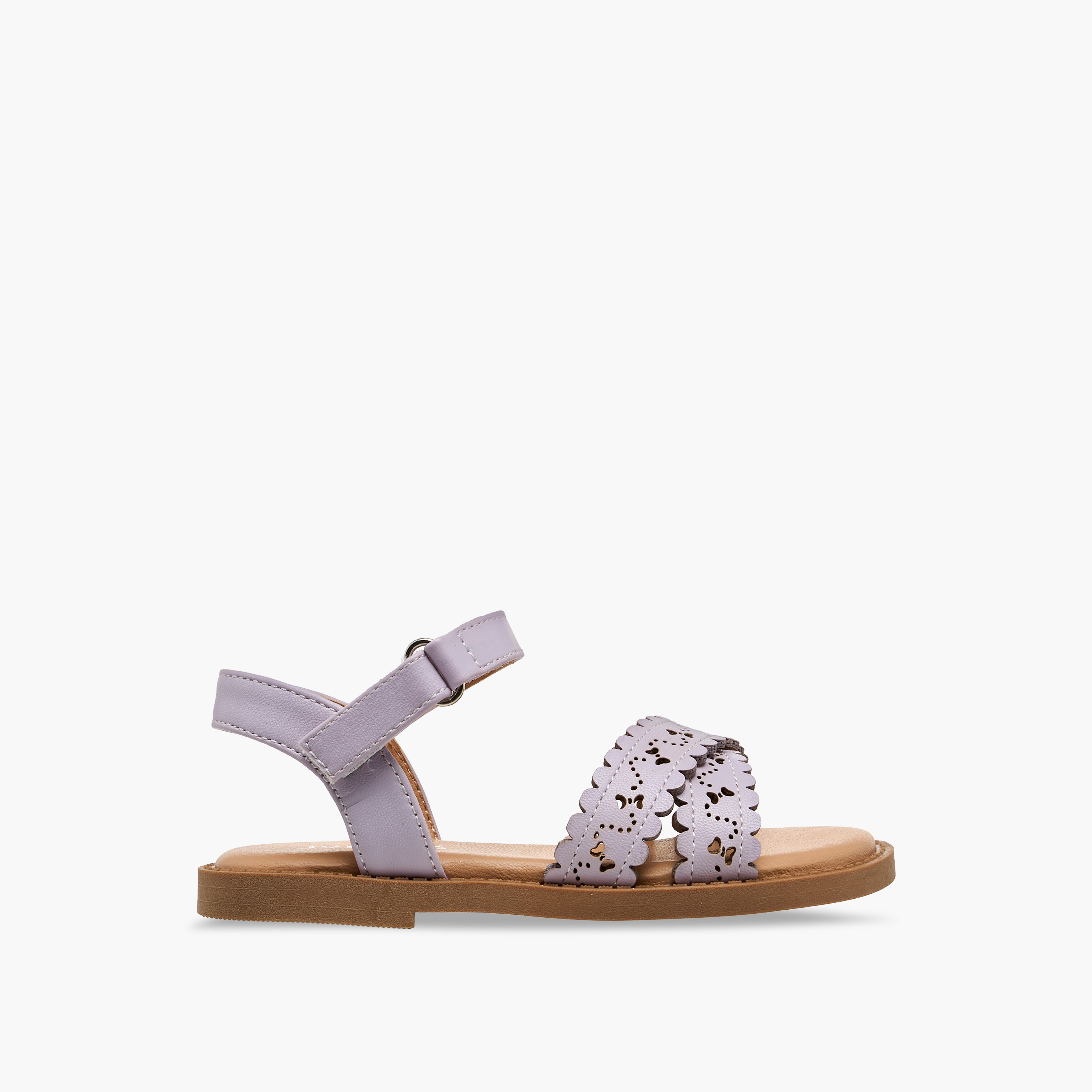 صندل بأحزمة وشريط إغلاق لاصق للبنات من جونيورز-girls-shoes-sandals-image-2