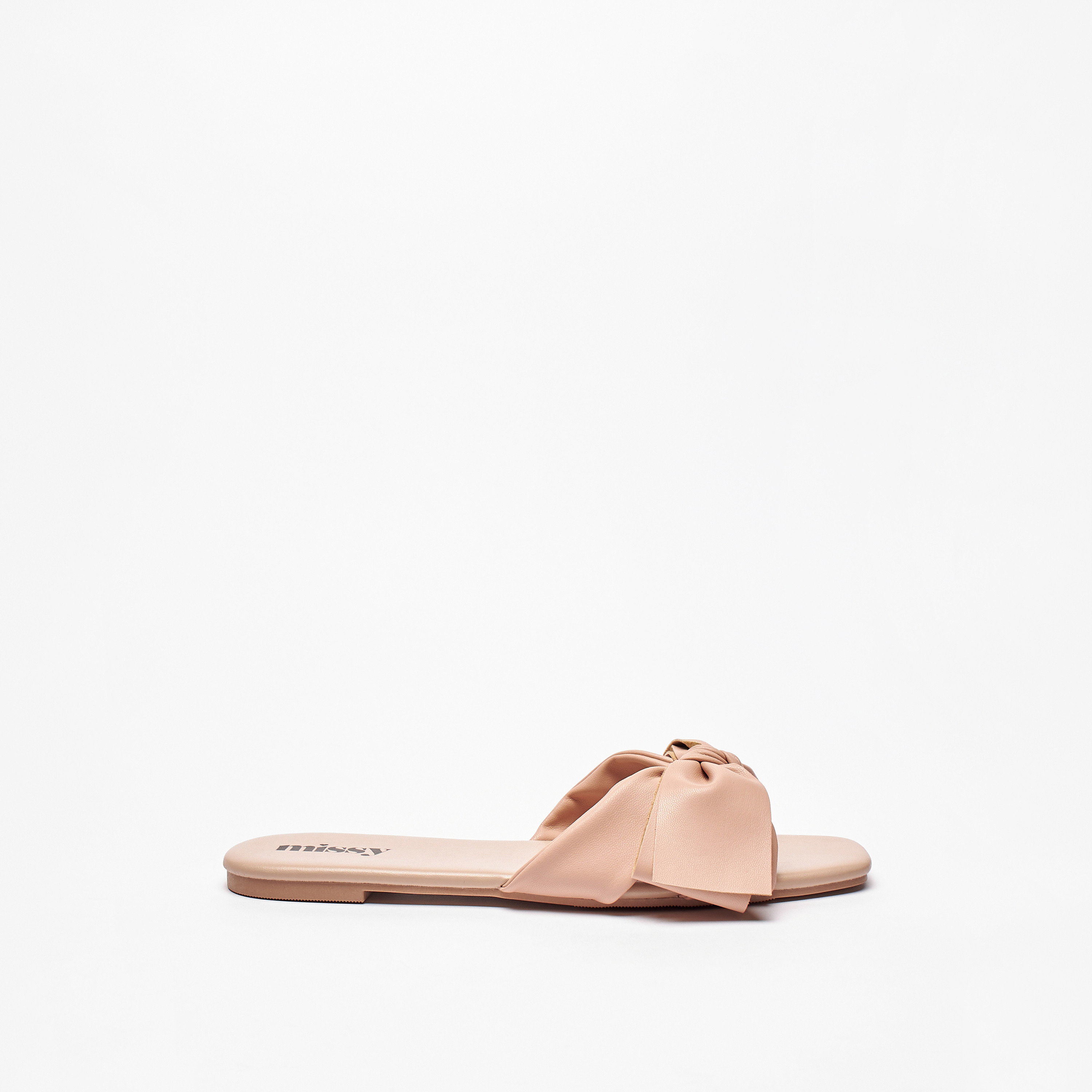 Missy Slip-On Sandals with Bow Knot Detail-women-shoes-flats-sandals-image-1