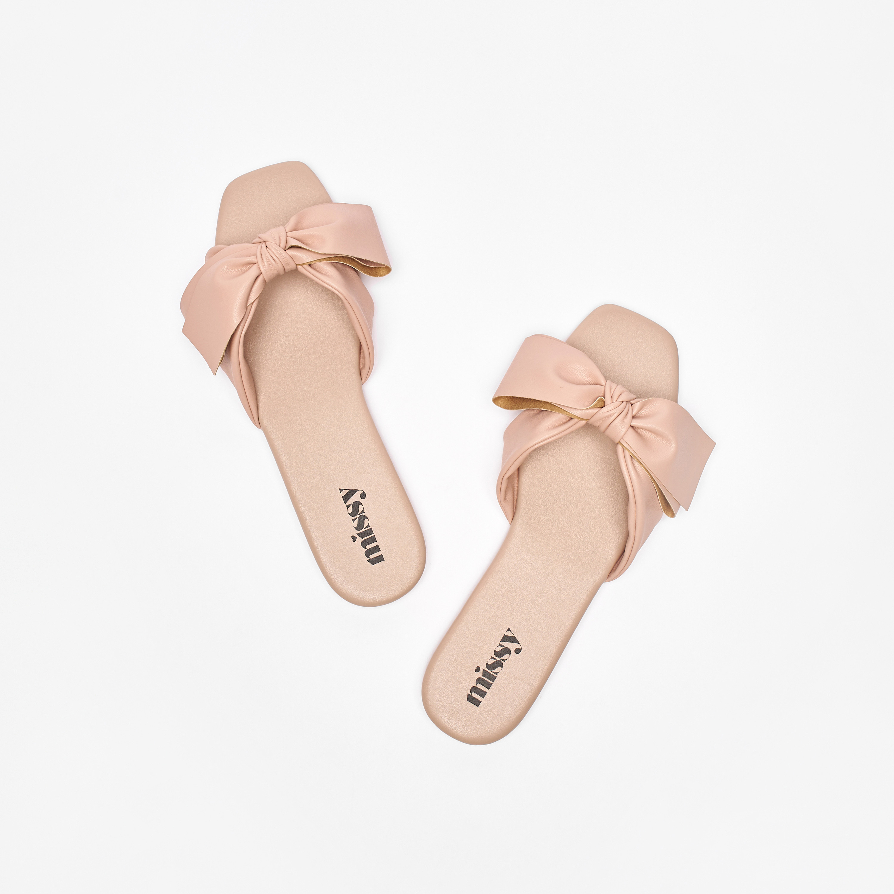 Missy Slip-On Sandals with Bow Knot Detail-women-shoes-flats-sandals-image-2