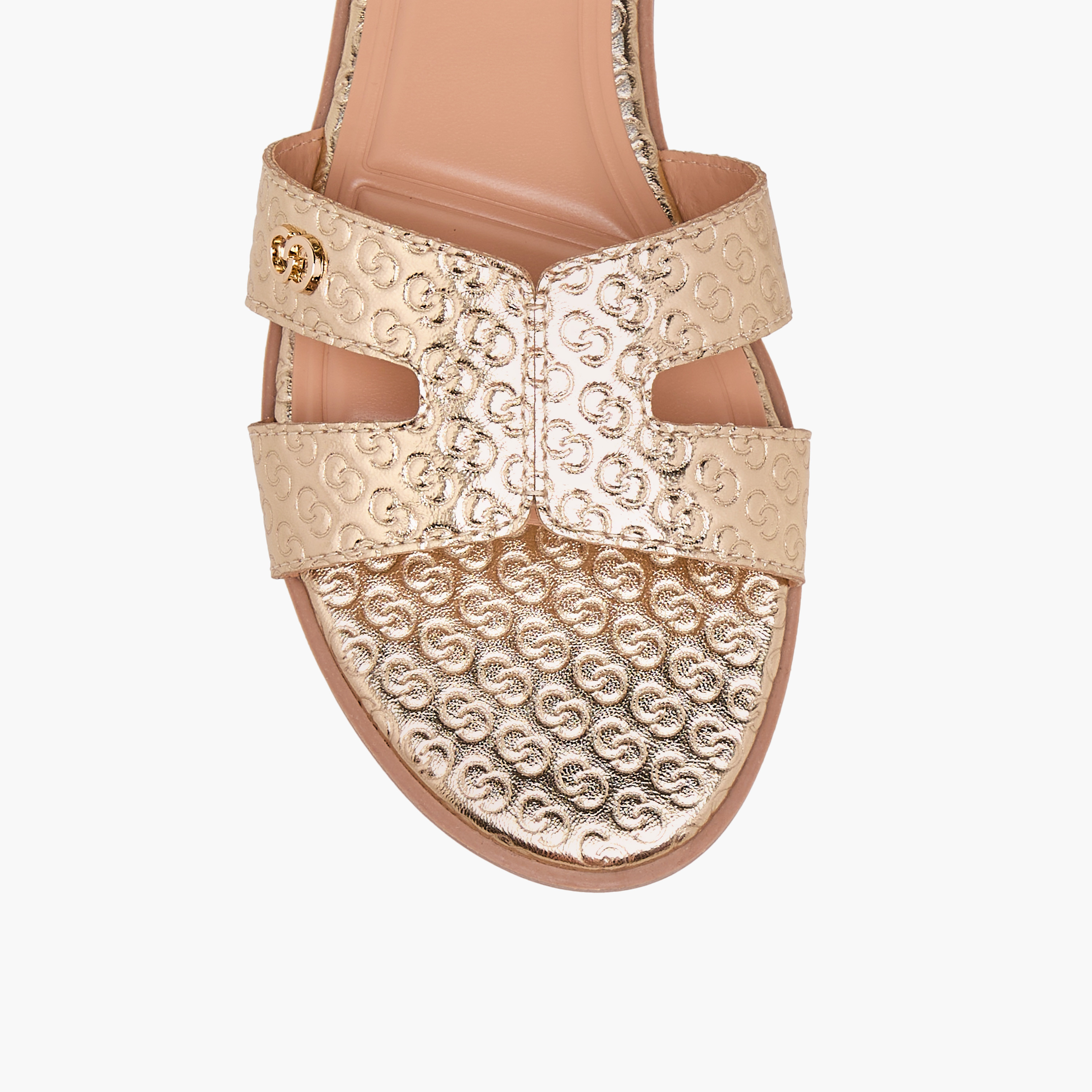 Celeste Women's Monogram Emobossed Slip-On Flat Sandals-women-shoes-flats-sandals-image-4