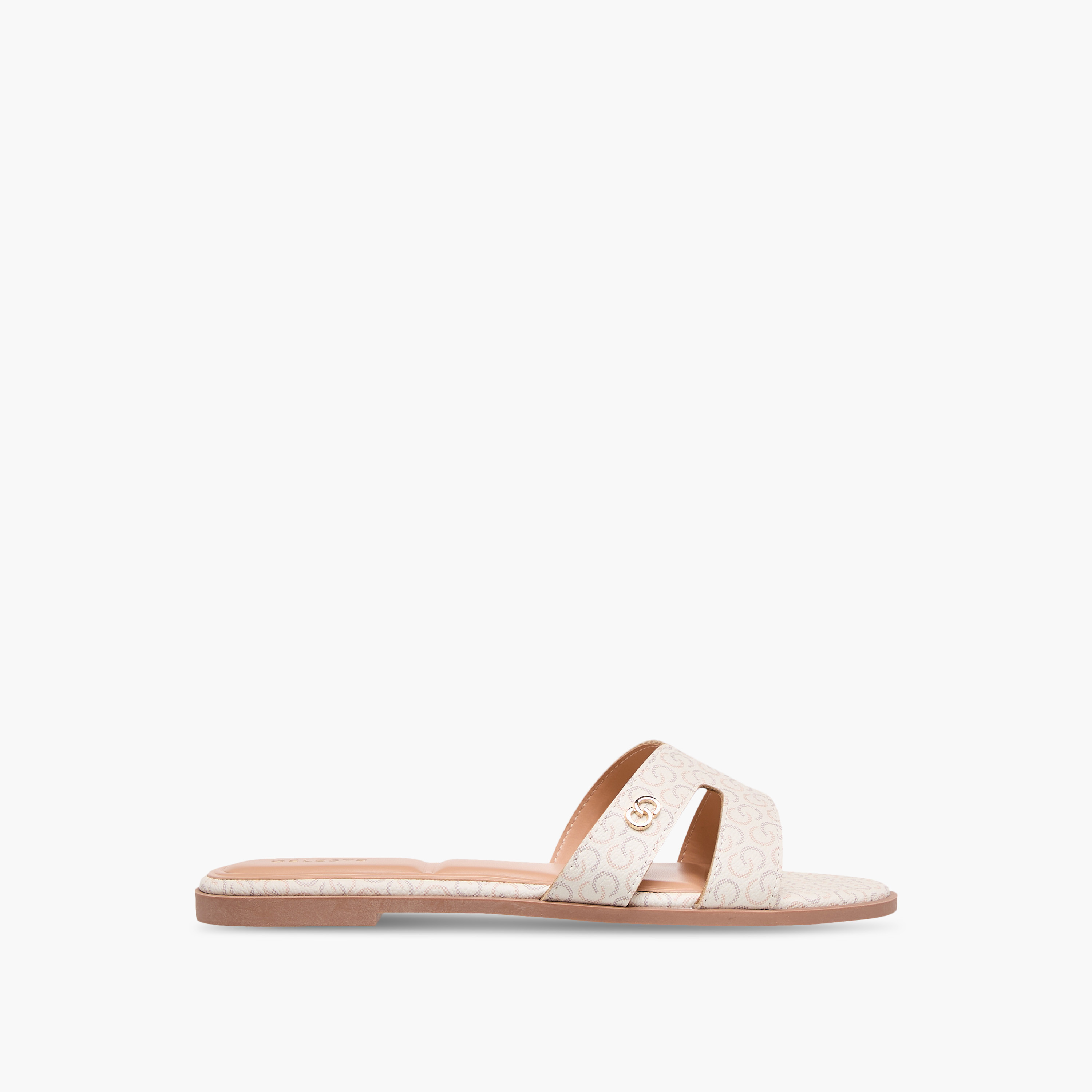 صندل مسطح سهل الارتداء بطبعات مونوجرام للنساء من سيليست-women-shoes-flats-sandals-image-3