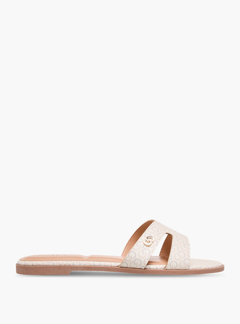 صندل مسطح سهل الارتداء بطبعات مونوجرام للنساء من سيليست-women-shoes-flats-sandals-image-3
