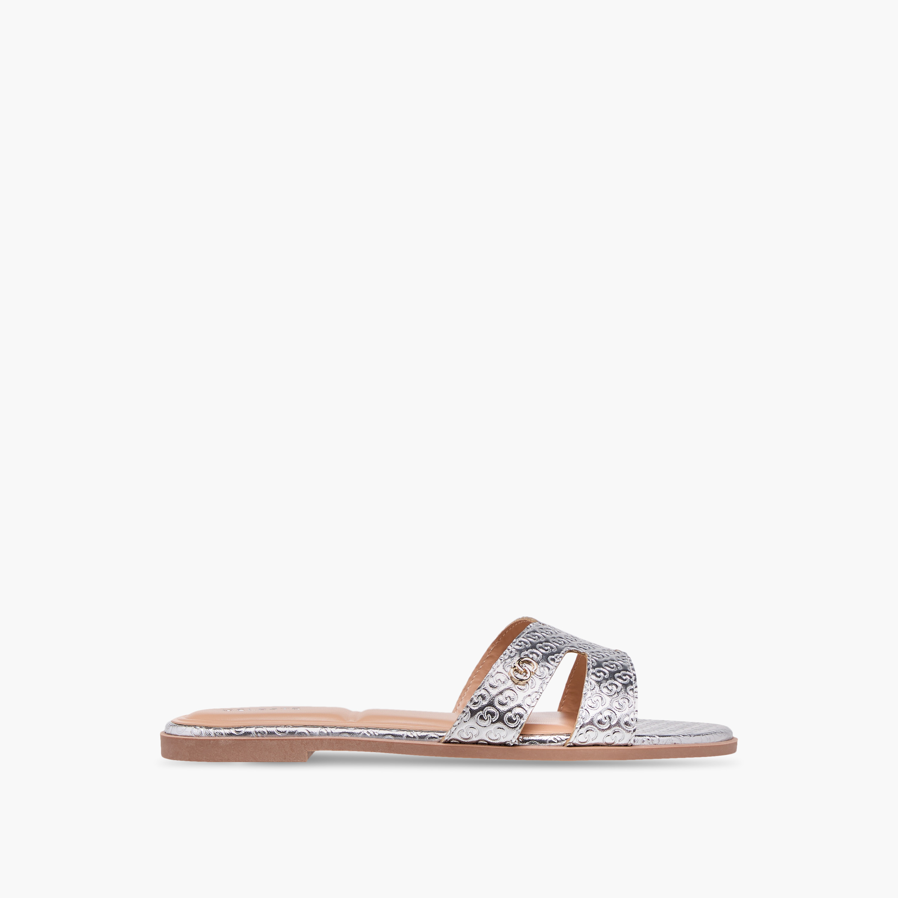صندل مسطح سهل الارتداء بنقوش مونوجرام للنساء من سيليست-women-shoes-flats-sandals-image-8