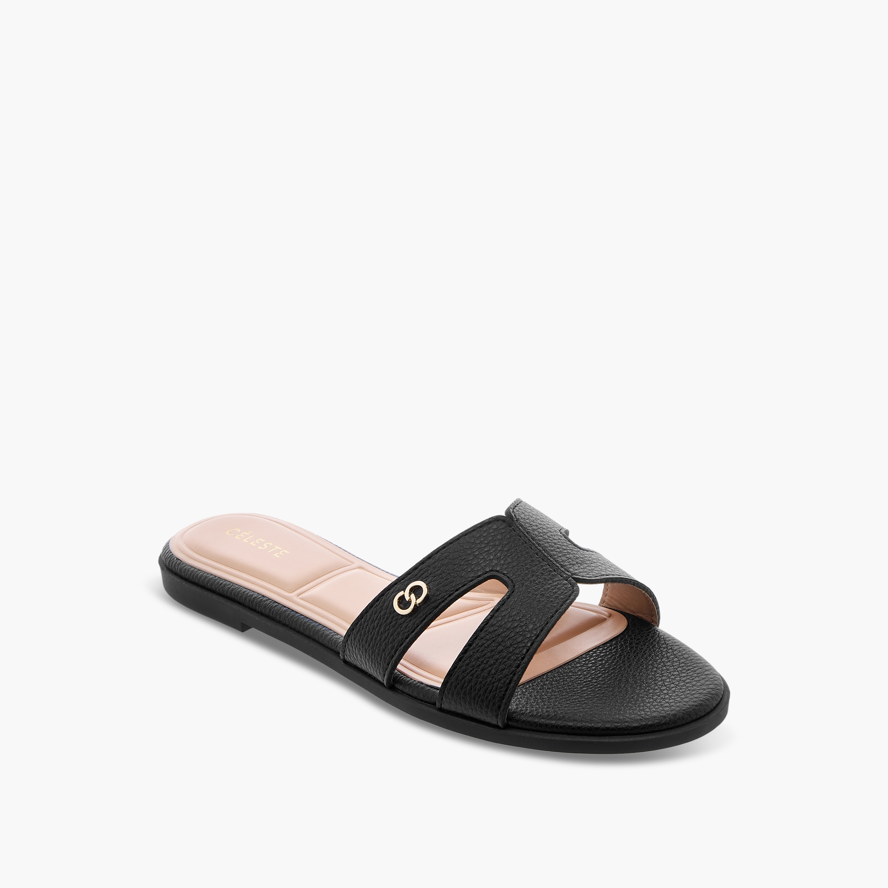 Celeste Women's Textured Slip-On Flat Sandals-women-shoes-flats-sandals-image-2