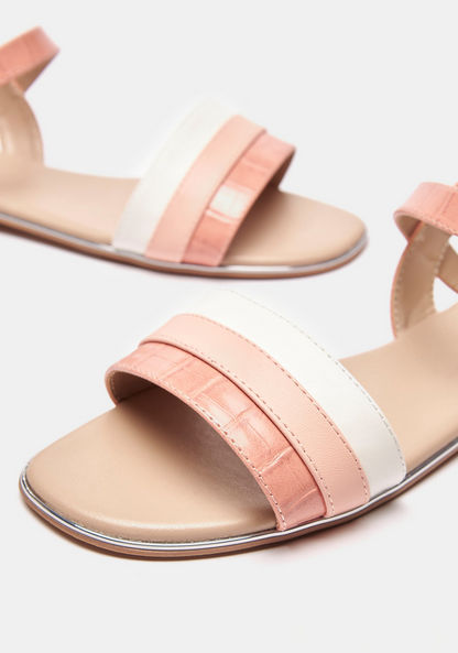 Missy Metallic Sandal with Buckle Closure-Women%27s Flat Sandals-image-3