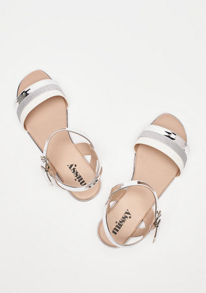 Missy Metallic Sandal with Buckle Closure-Women%27s Flat Sandals-image-1