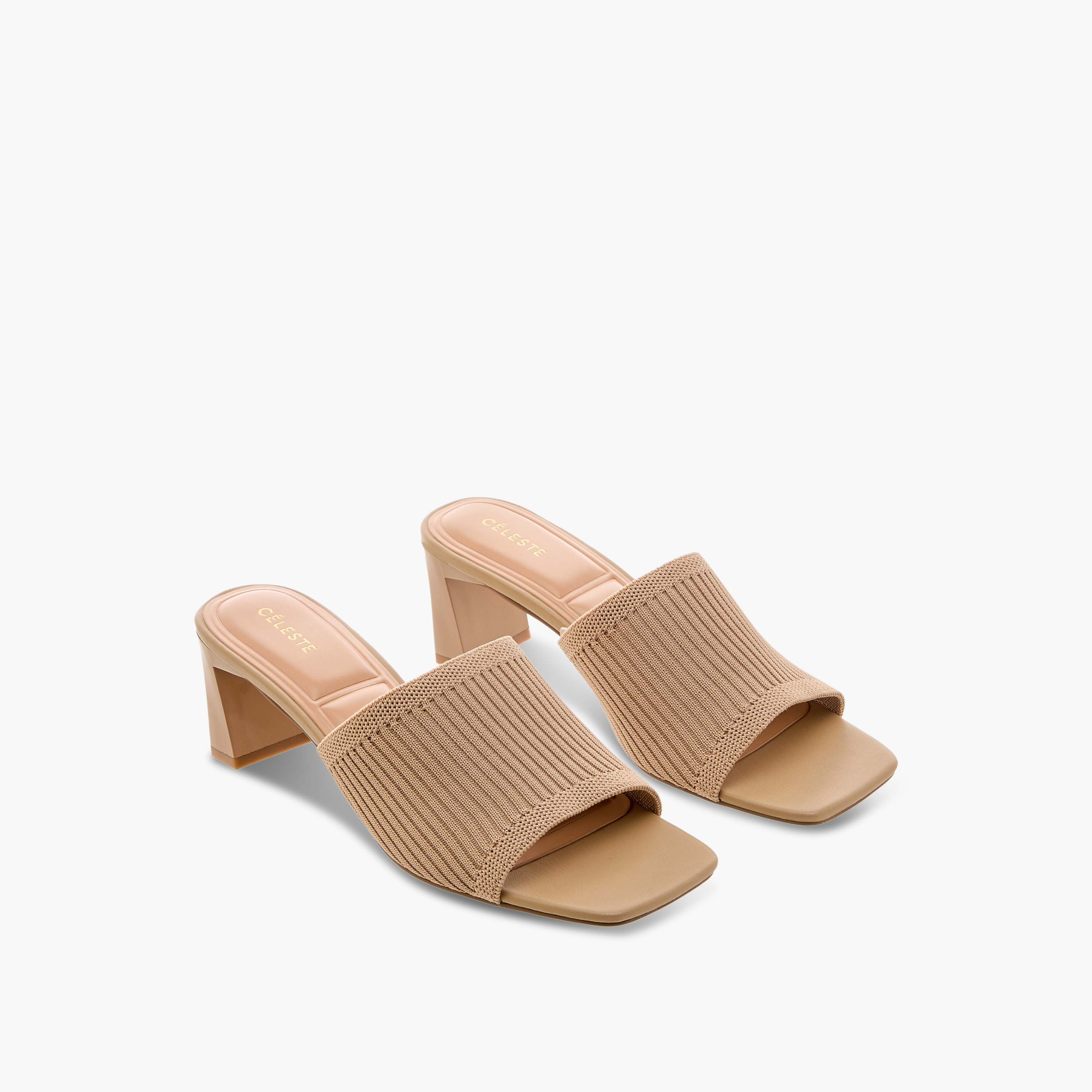 Celeste Women's Textured Slip-On Sandals with Block Heels-women-shoes-sandals-heeled-image-1