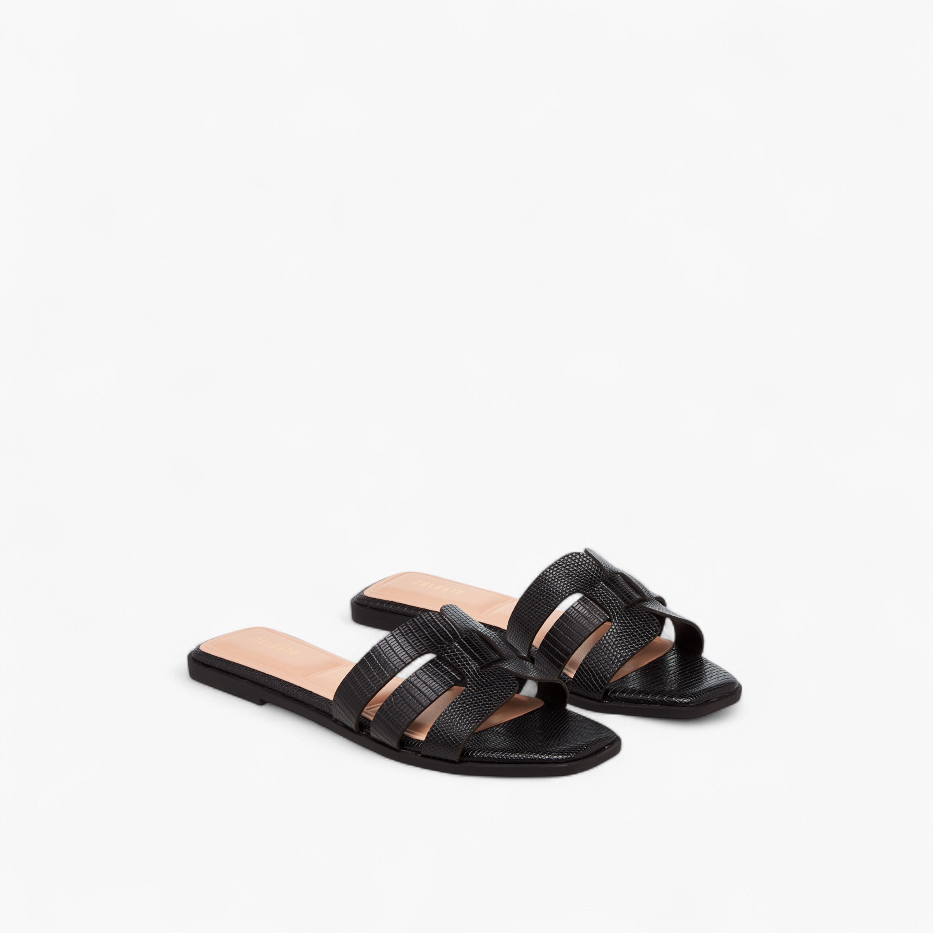 Celeste Women's Textured Slip-On Flat Sandals-women-shoes-flats-sandals-image-1
