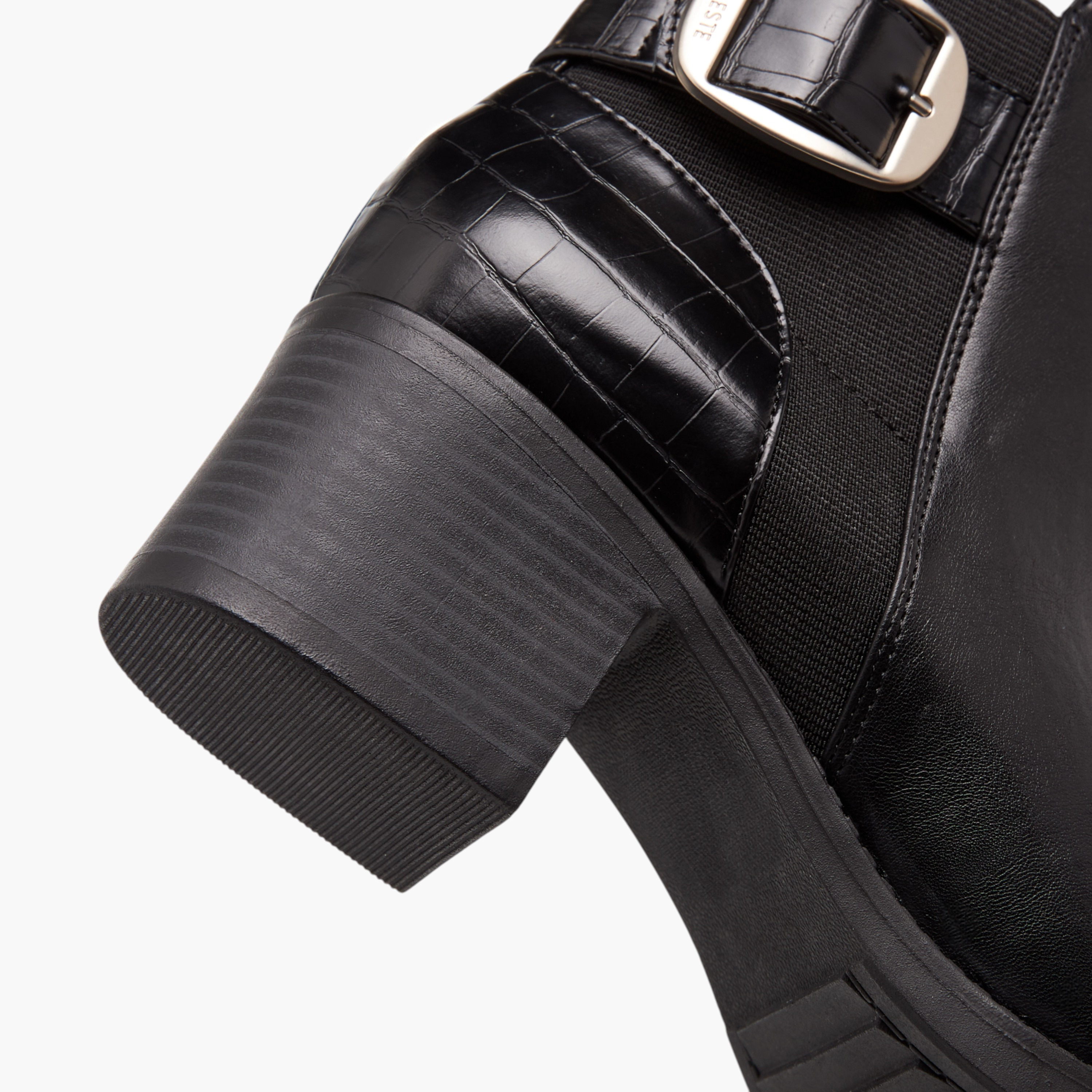 Celeste Women's Buckle Detail Ankle Boots with Zip Closure-women-shoes-boots-image-6