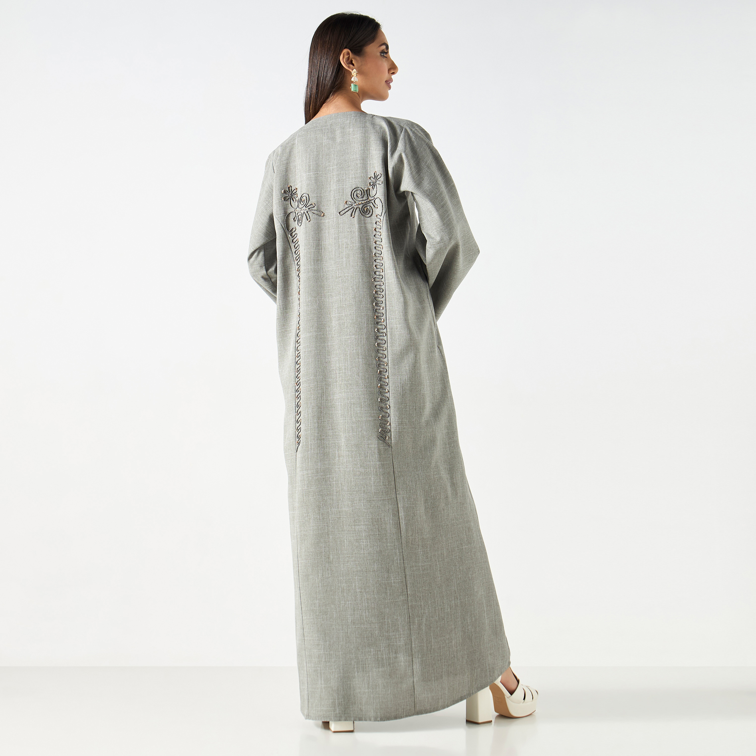عباية مزينة مع حجاب-women-arabicclothing-abayas-image-5