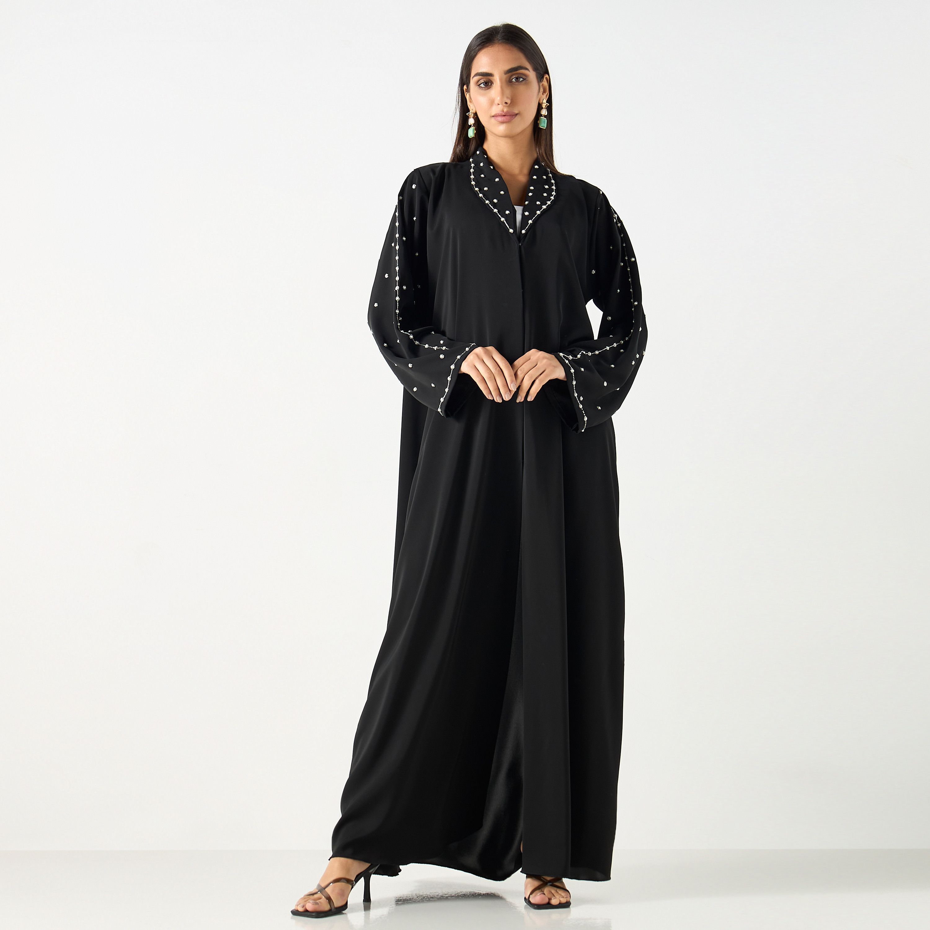 عباية مزينة مع حجاب-women-arabicclothing-abayas-image-5