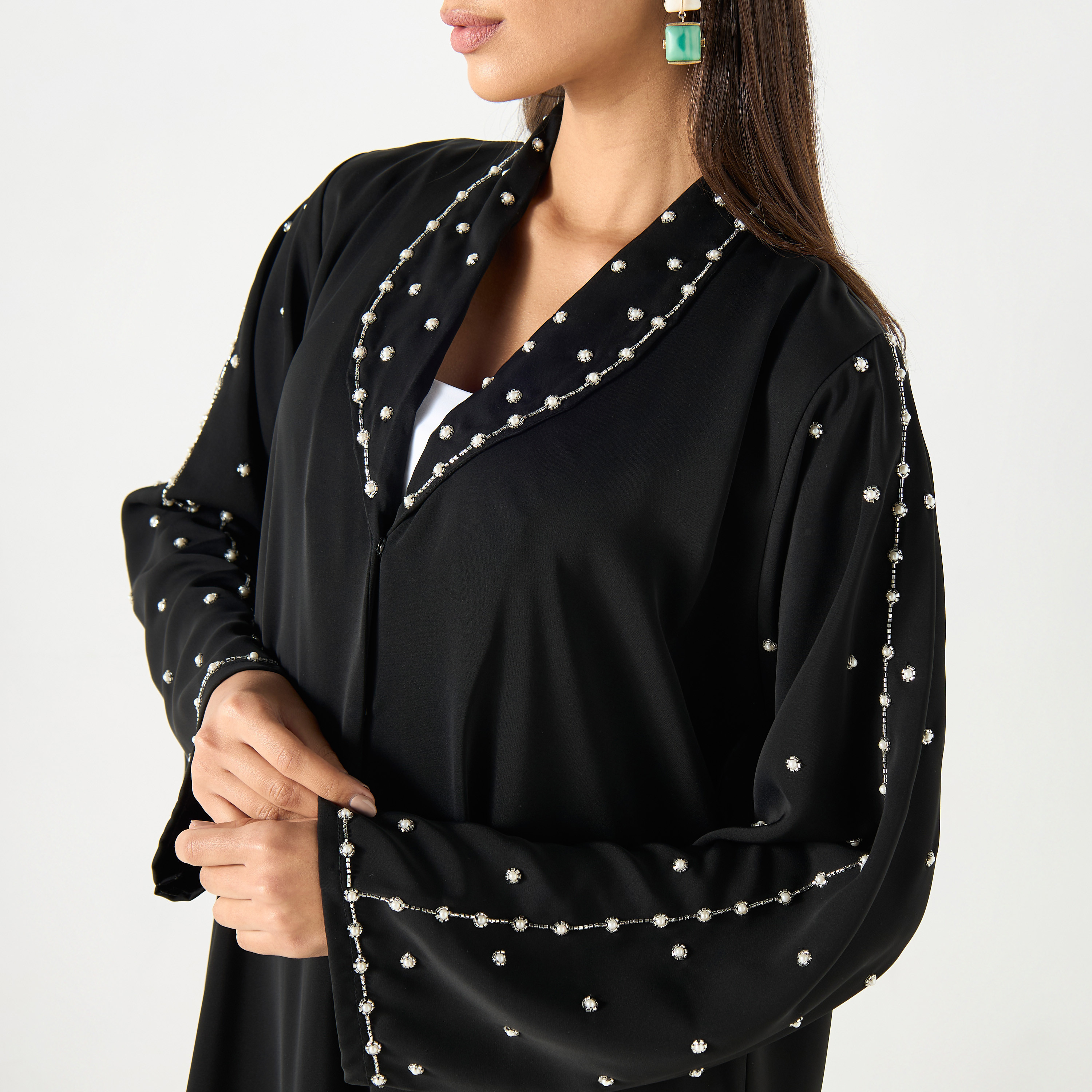عباية مزينة مع حجاب-women-arabicclothing-abayas-image-3