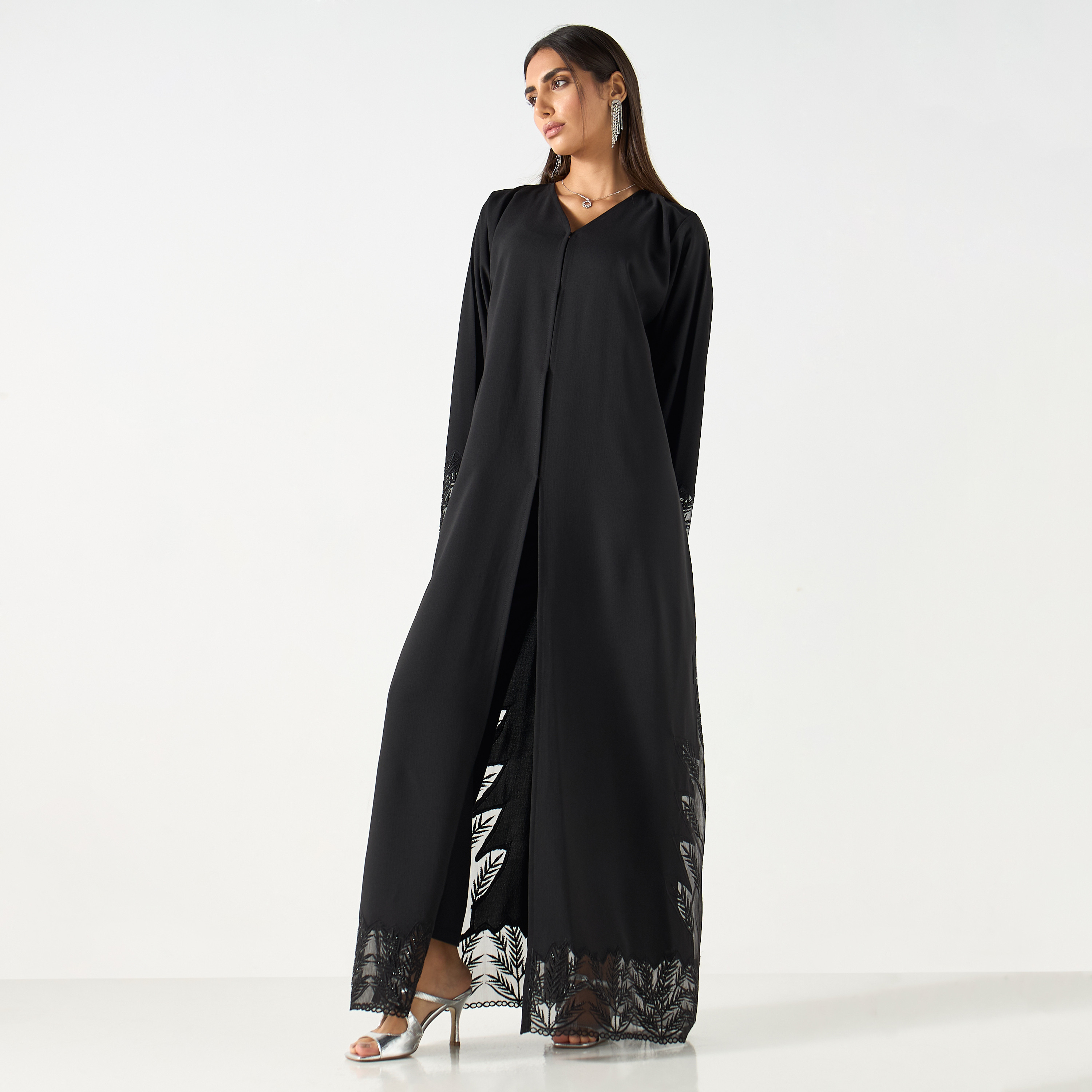Embellished and Embroidered Abaya with Hijab-women-arabicclothing-abayas-image-1