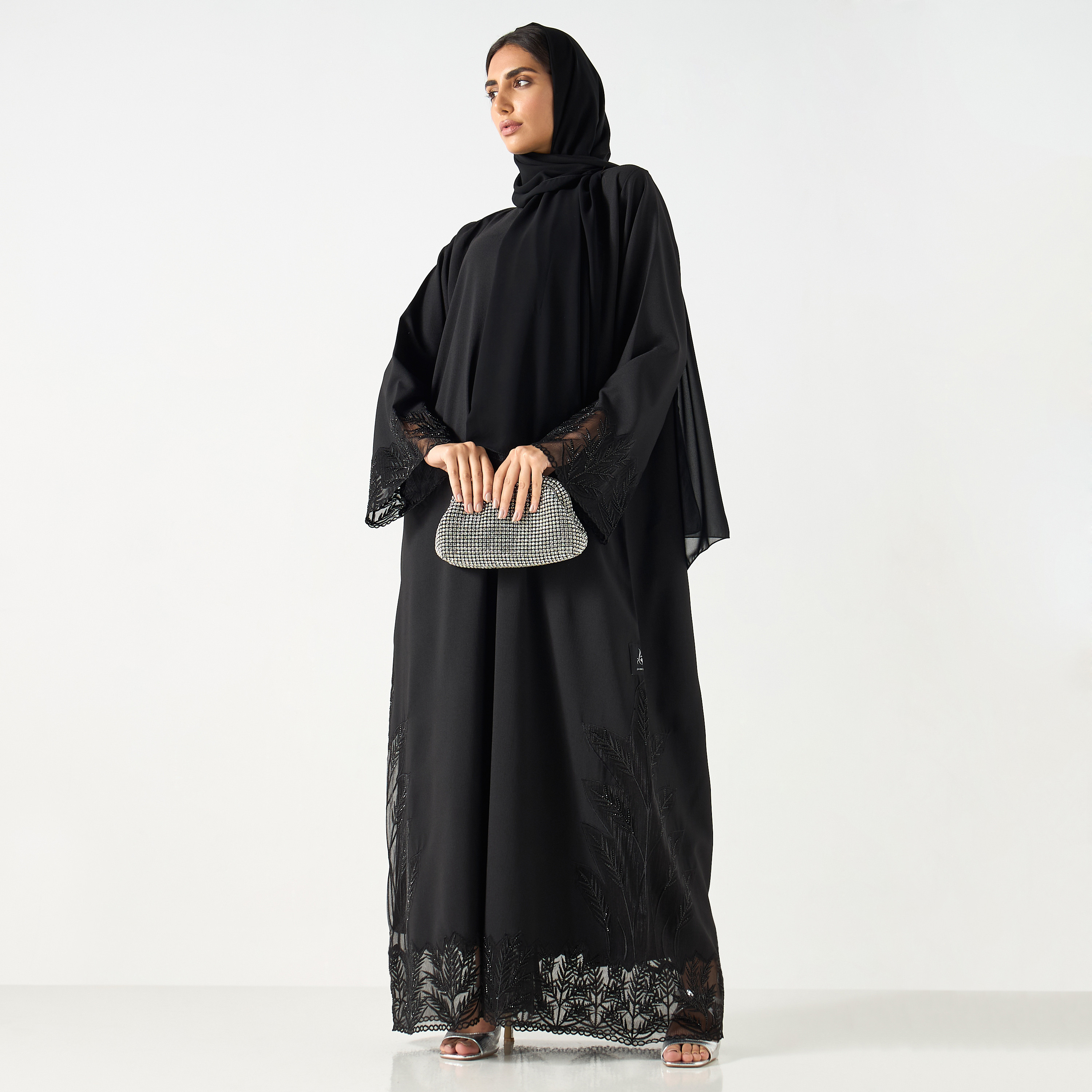 Embellished and Embroidered Abaya with Hijab-women-arabicclothing-abayas-image-4