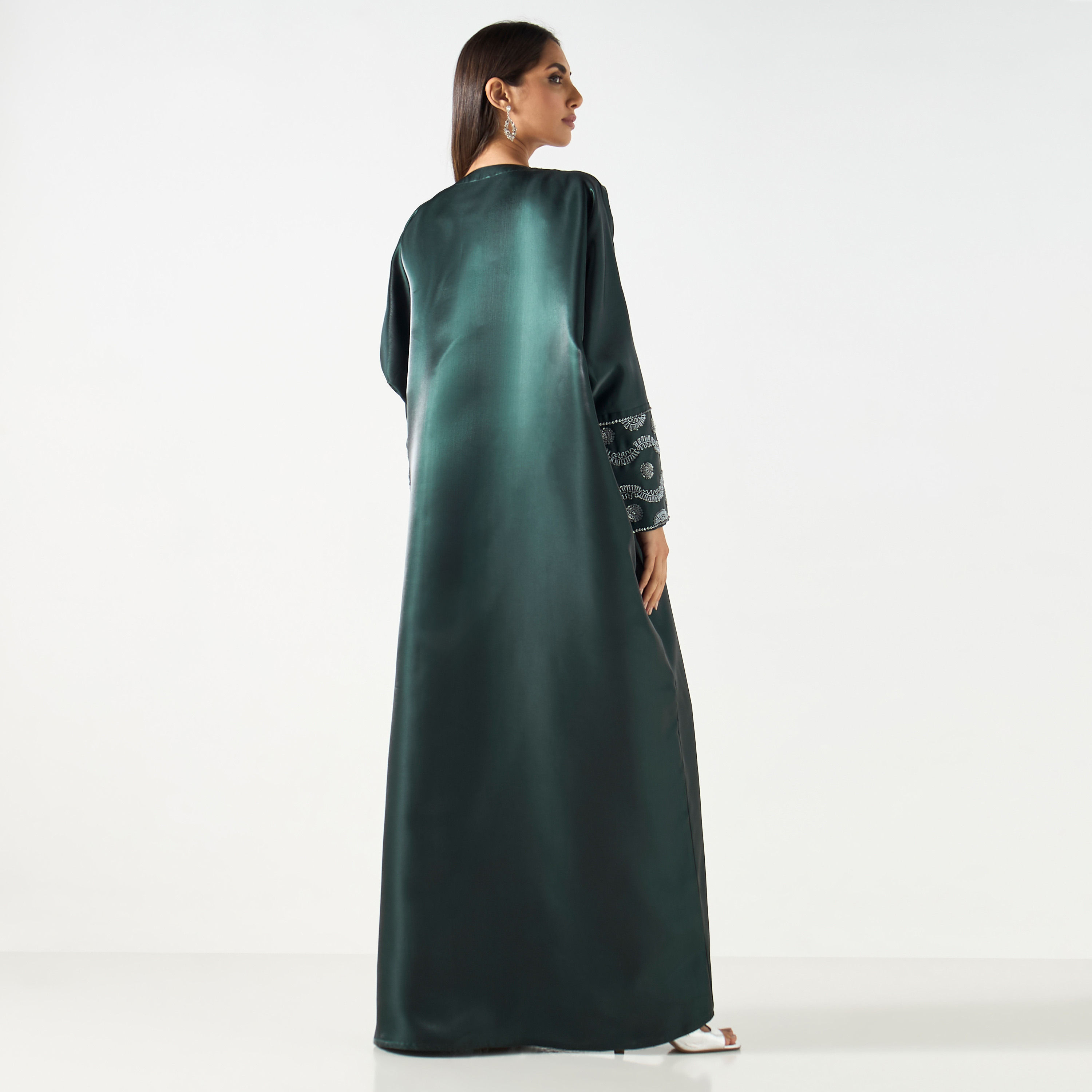 Embellished Open Front Abaya with Hijab-women-arabicclothing-abayas-image-5