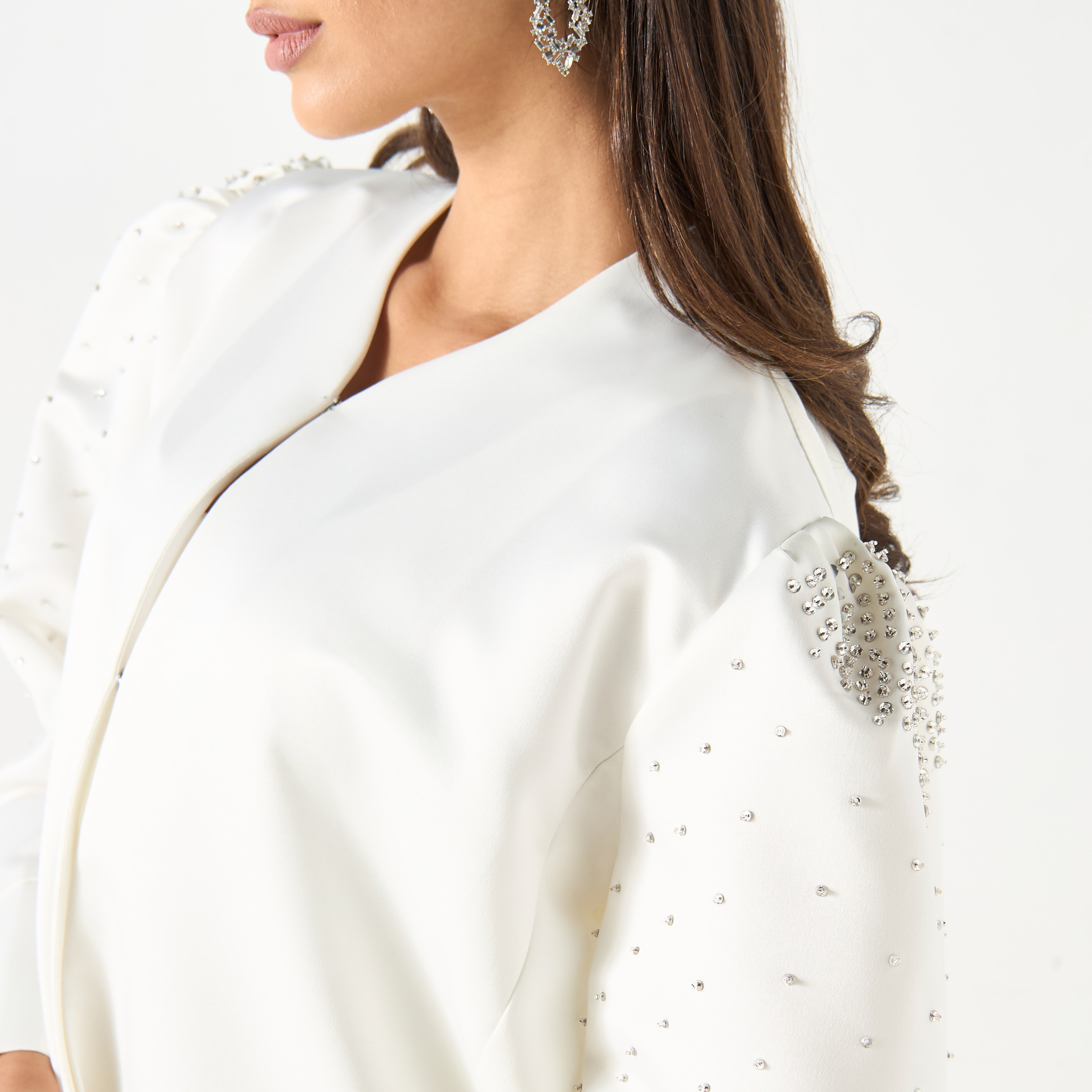 Embellished Sleeves Abaya with Hijab-women-arabicclothing-abayas-image-3