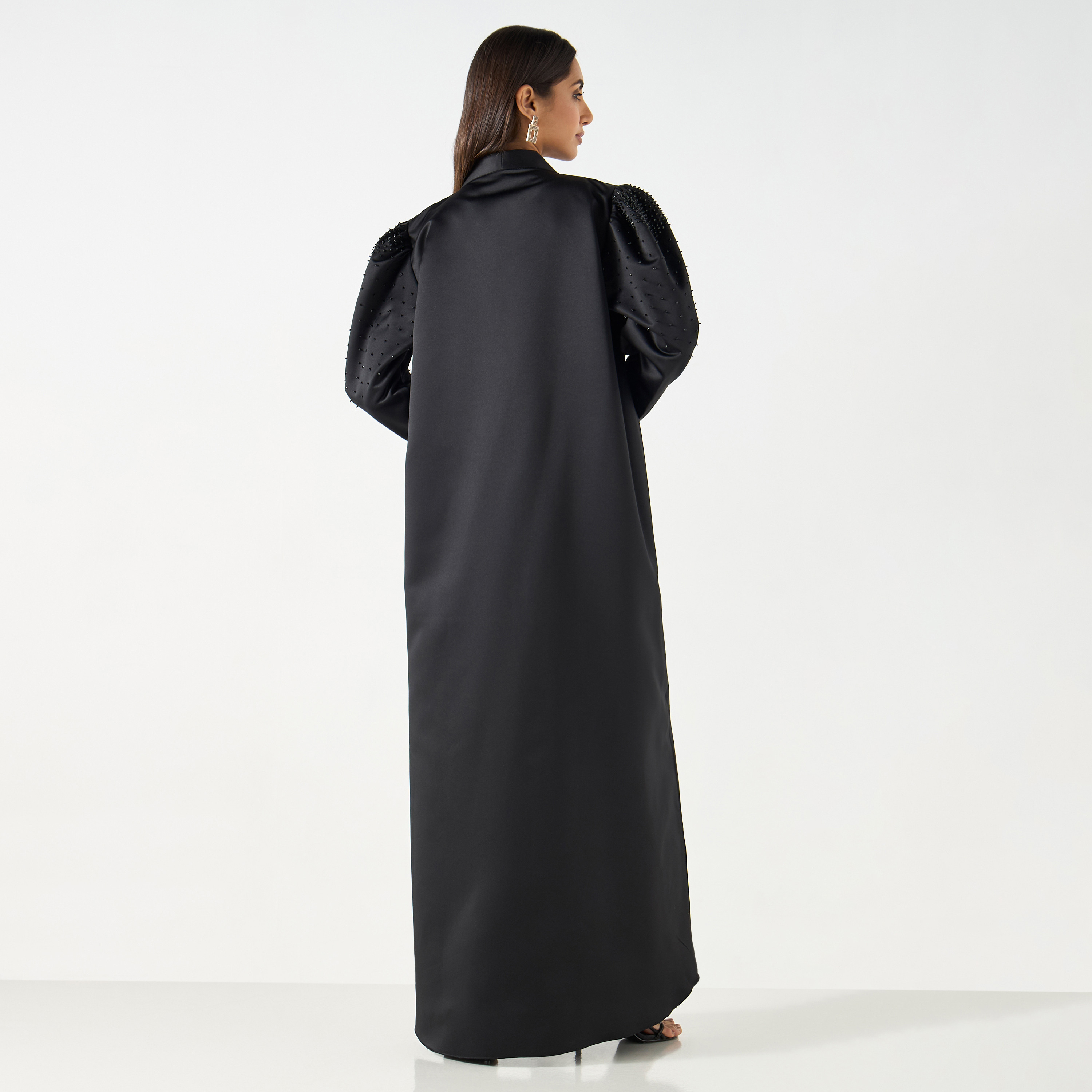 Embellished Sleeves Abaya with Hijab-women-arabicclothing-abayas-image-5