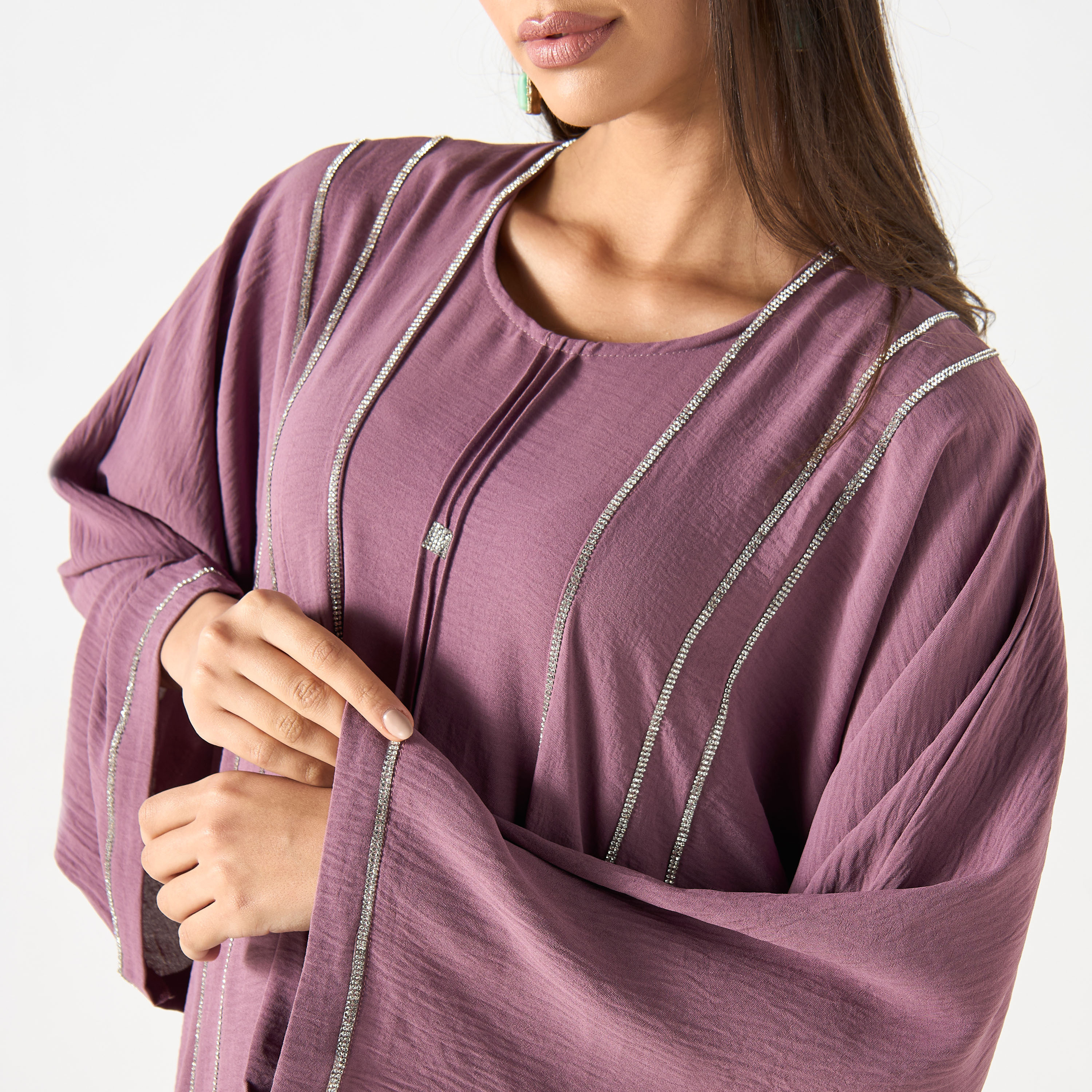 Embellished Abaya with Hijab and Belt-women-arabicclothing-abayas-image-3