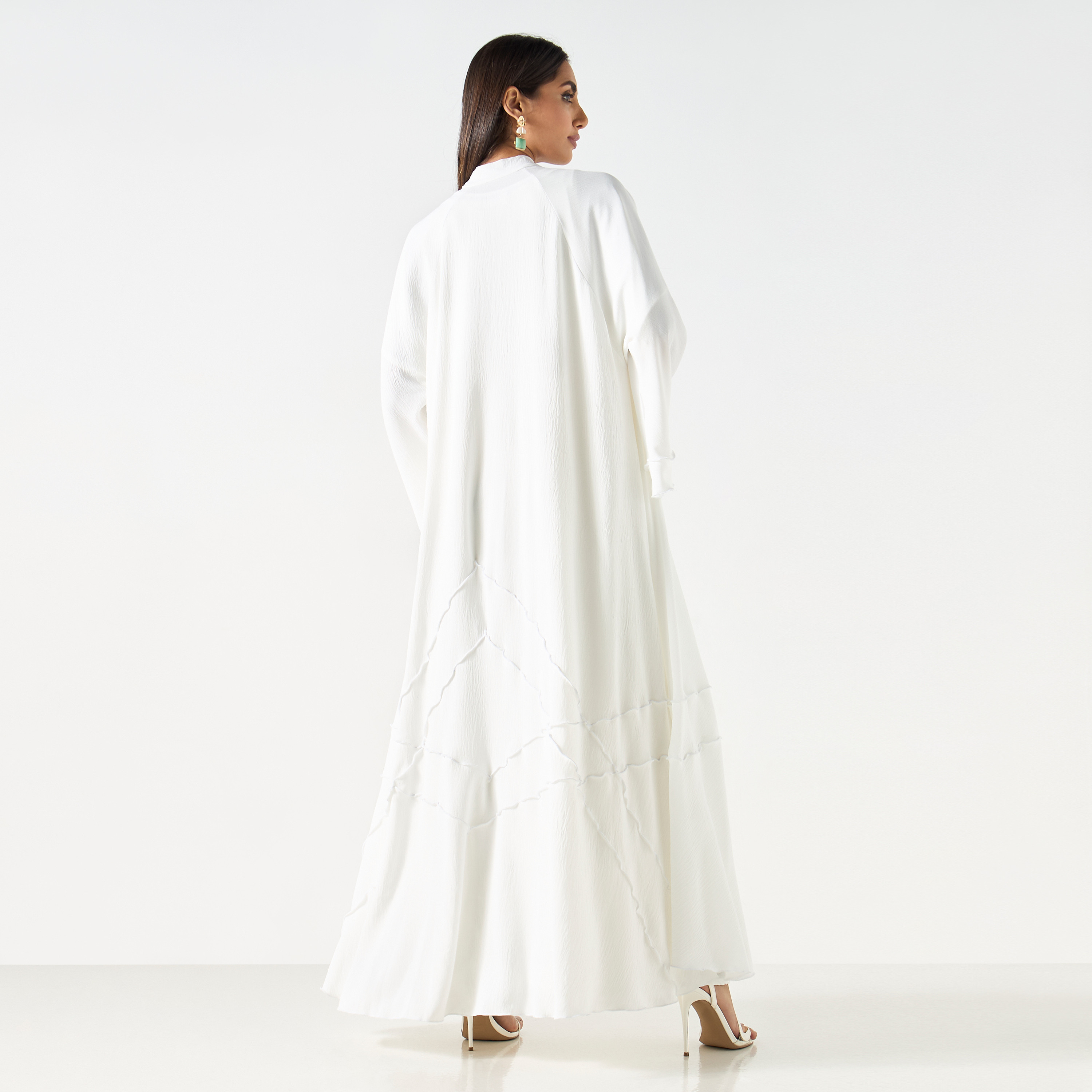 Textured Abaya with Hijab-women-arabicclothing-abayas-image-6