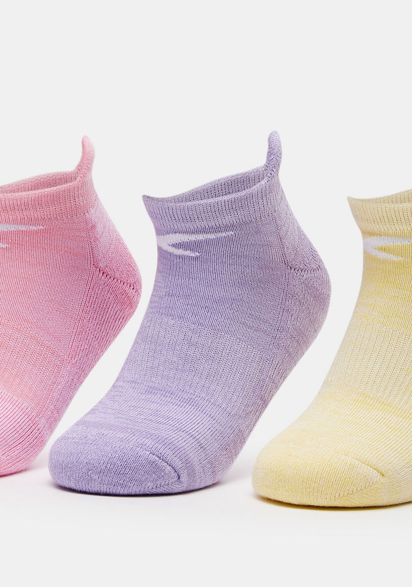 Dash Textured Crew Length Sports Socks - Set of 3-Girl%27s Socks & Tights-image-1
