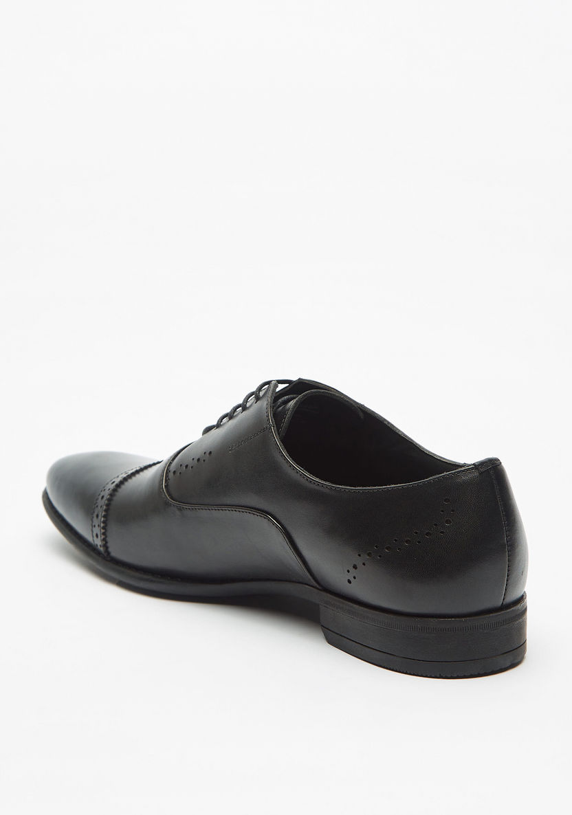 Duchini Men's Leather Lace-Up Oxford Shoes-Oxford-image-1
