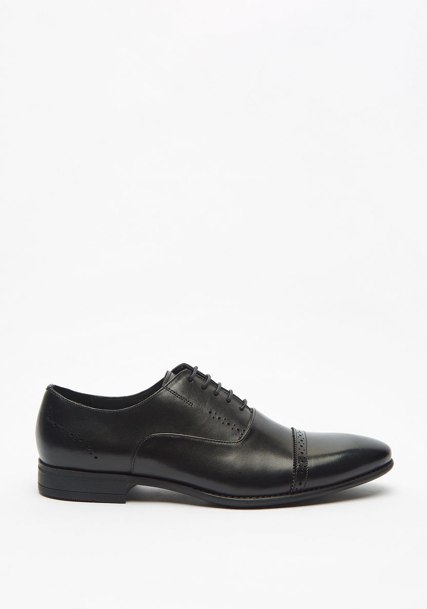 Duchini Men's Leather Lace-Up Oxford Shoes-Oxford-image-2