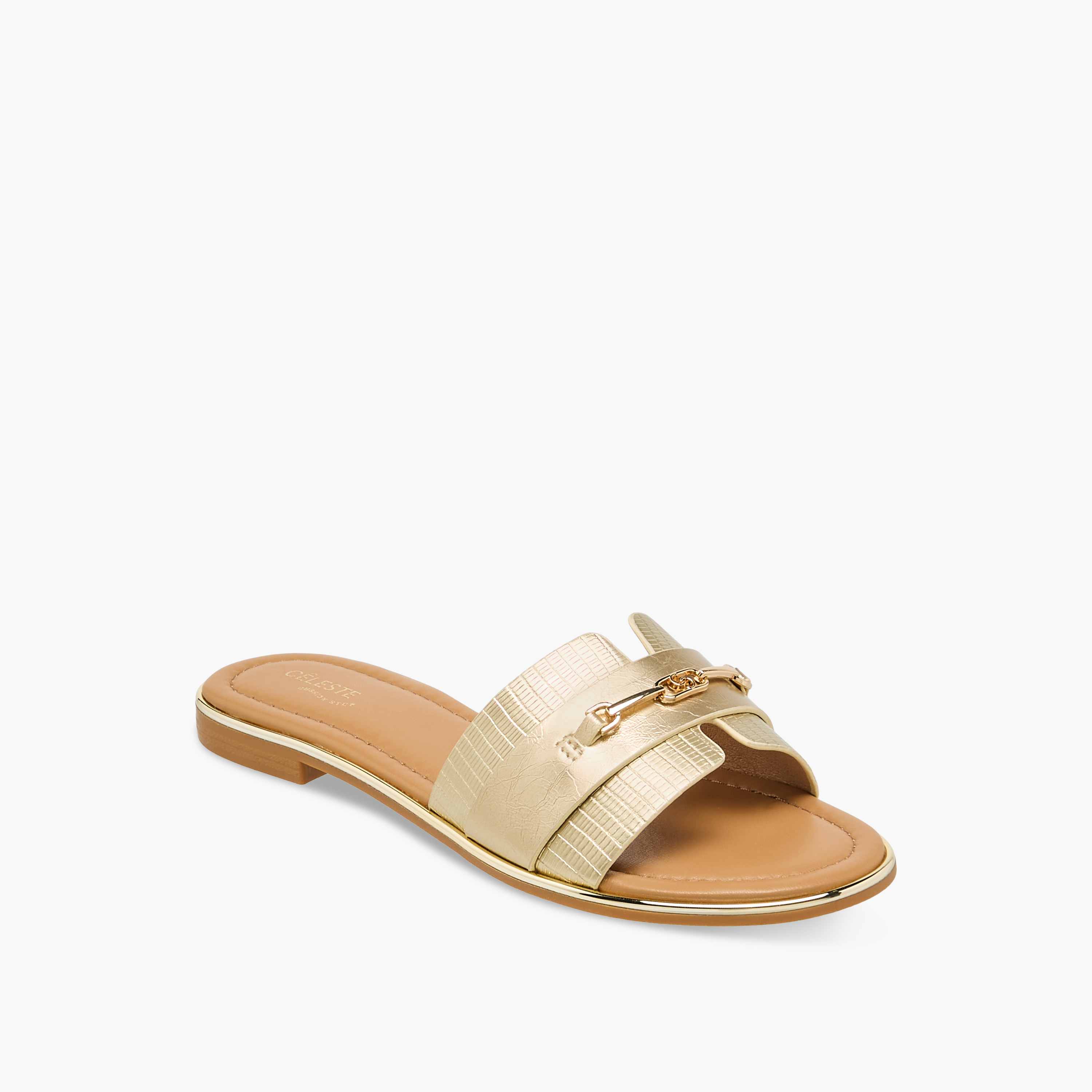 صندل مسطح بمشبك معدني للنساء من سيليست-women-shoes-flats-sandals-image-2